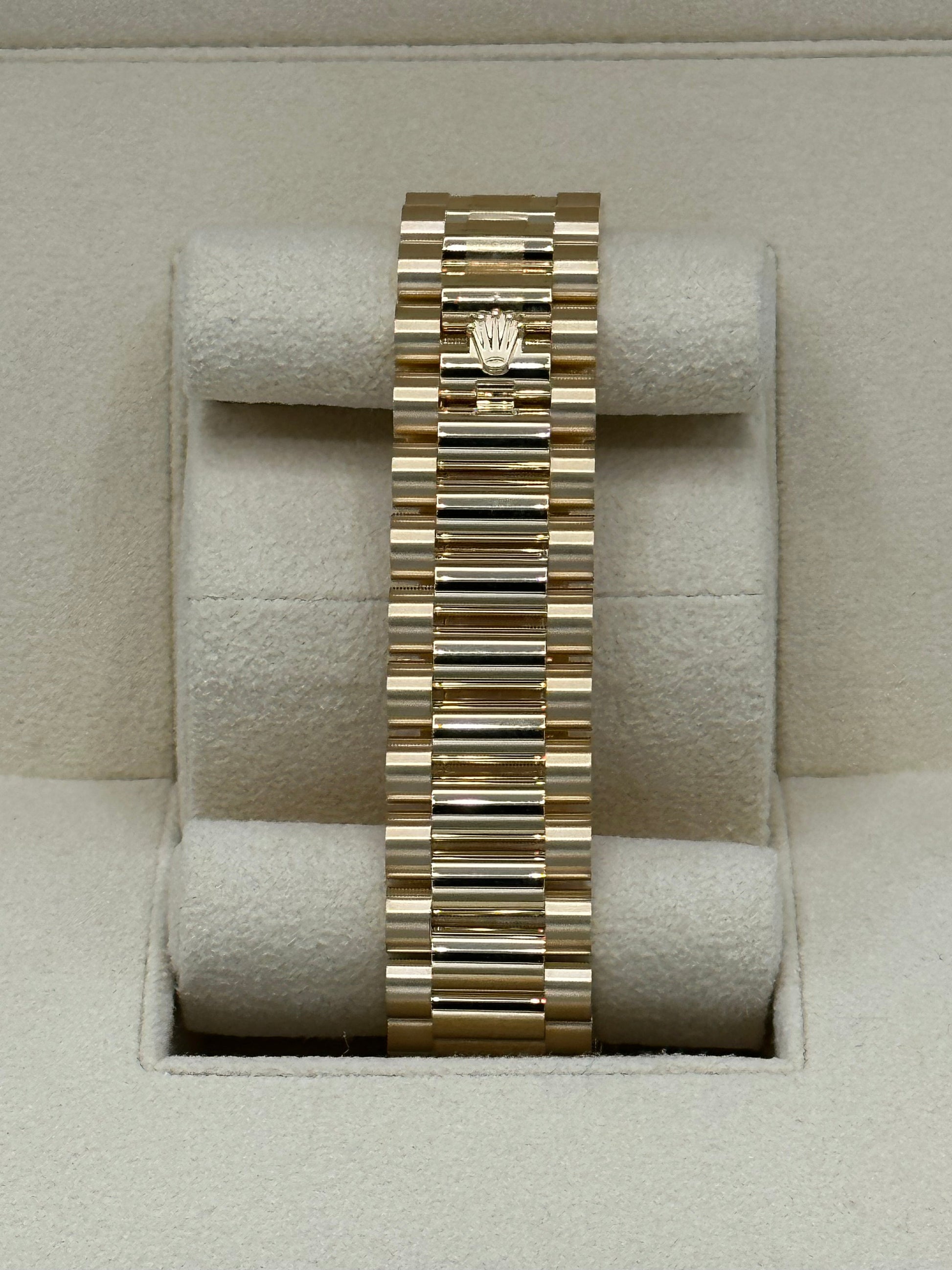 2023 Rolex Day-Date Yellow Gold Champagne Diamond Dial - MyWatchLLC