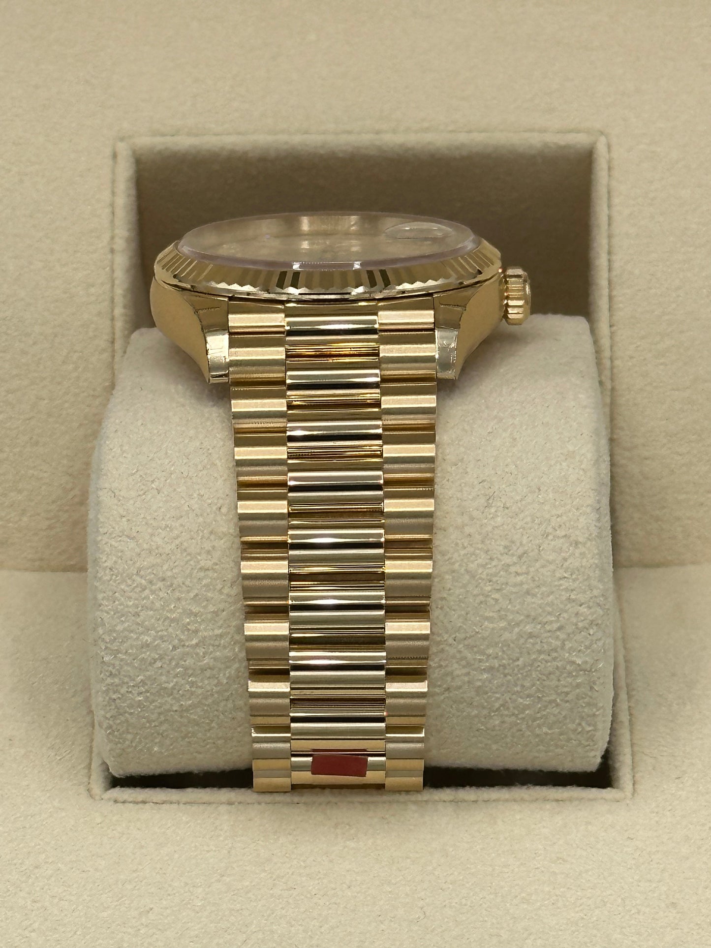 2023 Rolex Day-Date Yellow Gold Champagne Diamond Dial - MyWatchLLC