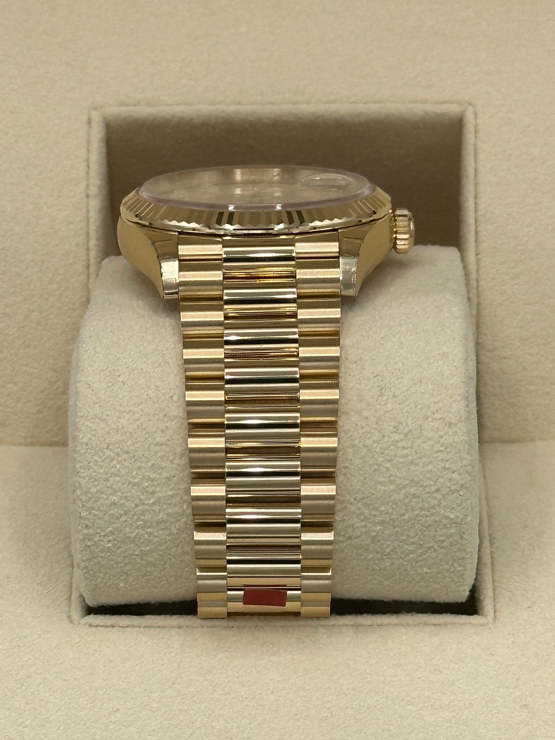 2023 Rolex Day-Date Yellow Gold Champagne Diamond Dial - MyWatchLLC