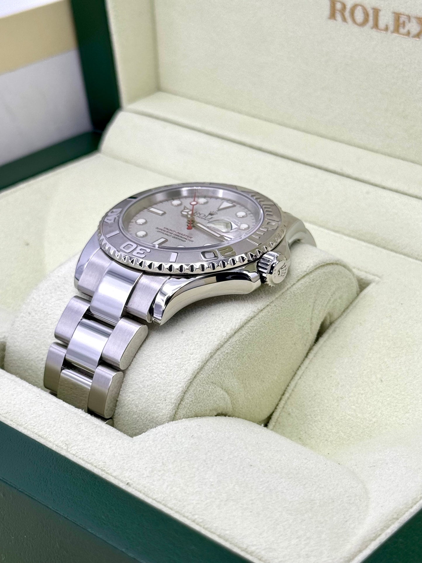 Rolex Yacht-Master 40mm 16622 Platinum Bezel and Dial - MyWatchLLC