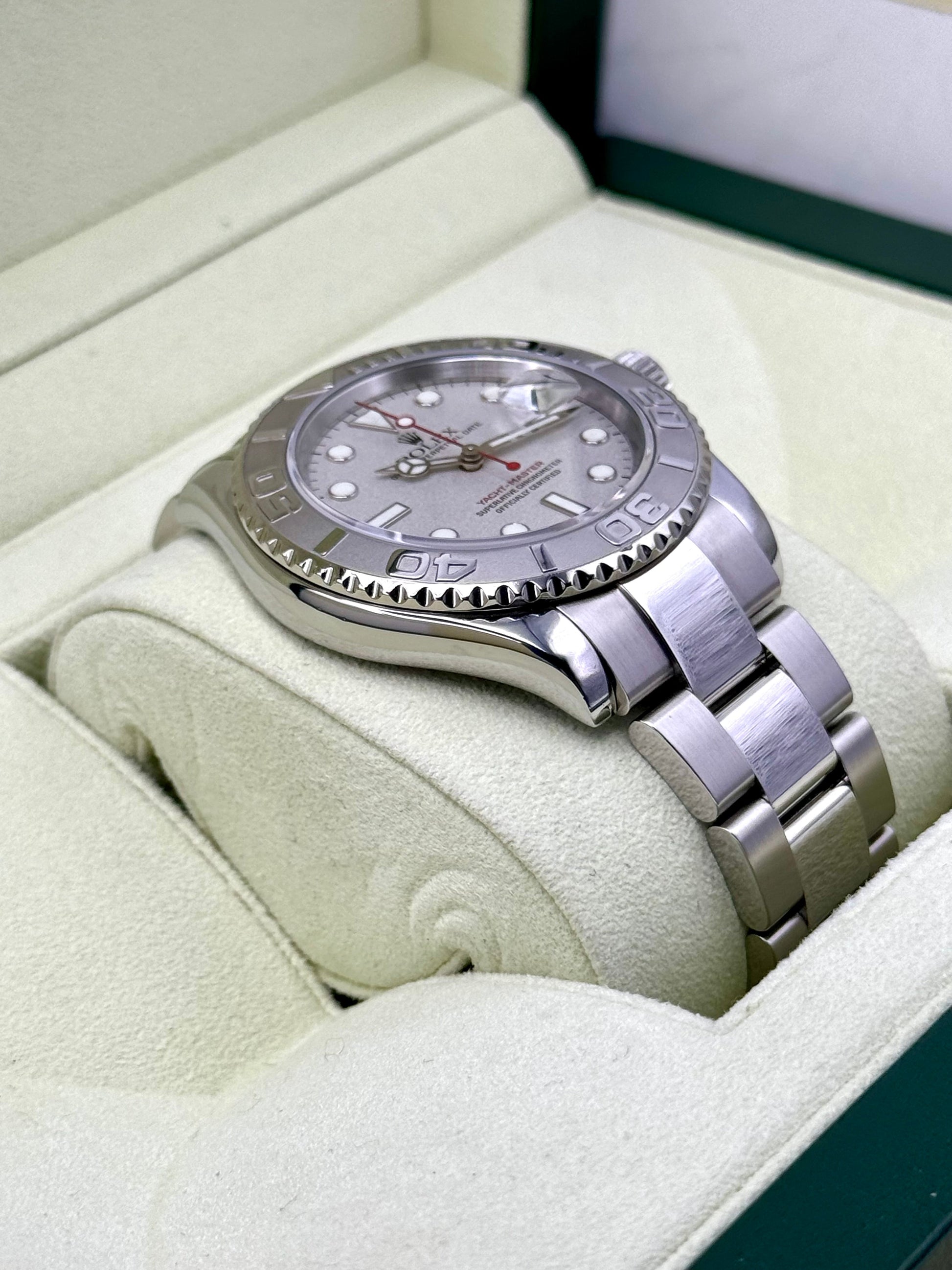 Rolex Yacht-Master 40mm 16622 Platinum Bezel and Dial - MyWatchLLC