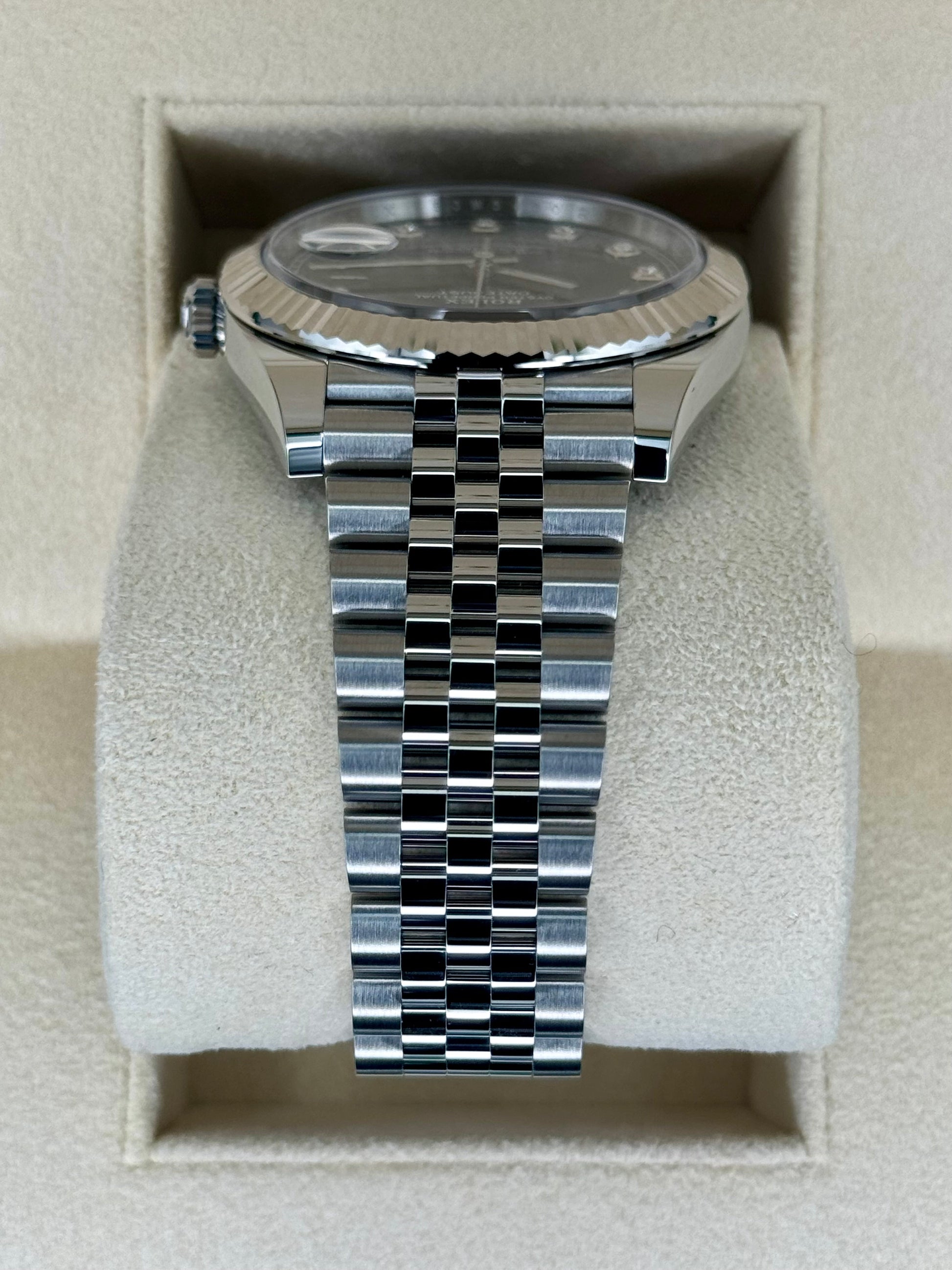 NEW 2025 Rolex Datejust 41mm 126334 Jubilee Black Diamond Dial - MyWatchLLC