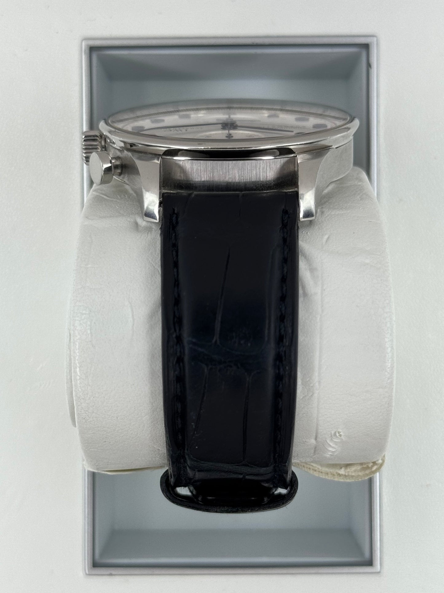 2010 IWC Portuguese Chronograph 41mm IW371417 Stainless Steel White Dial - MyWatchLLC