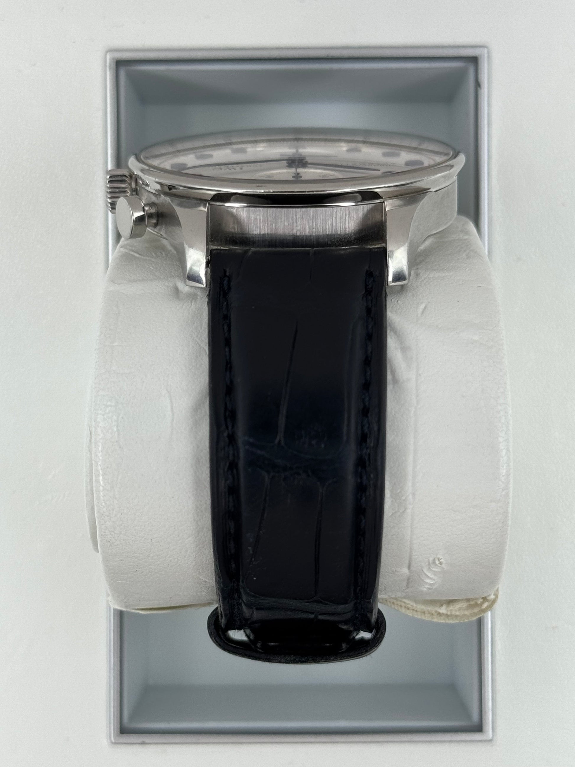 2010 IWC Portuguese Chronograph 41mm IW371417 Stainless Steel White Dial - MyWatchLLC