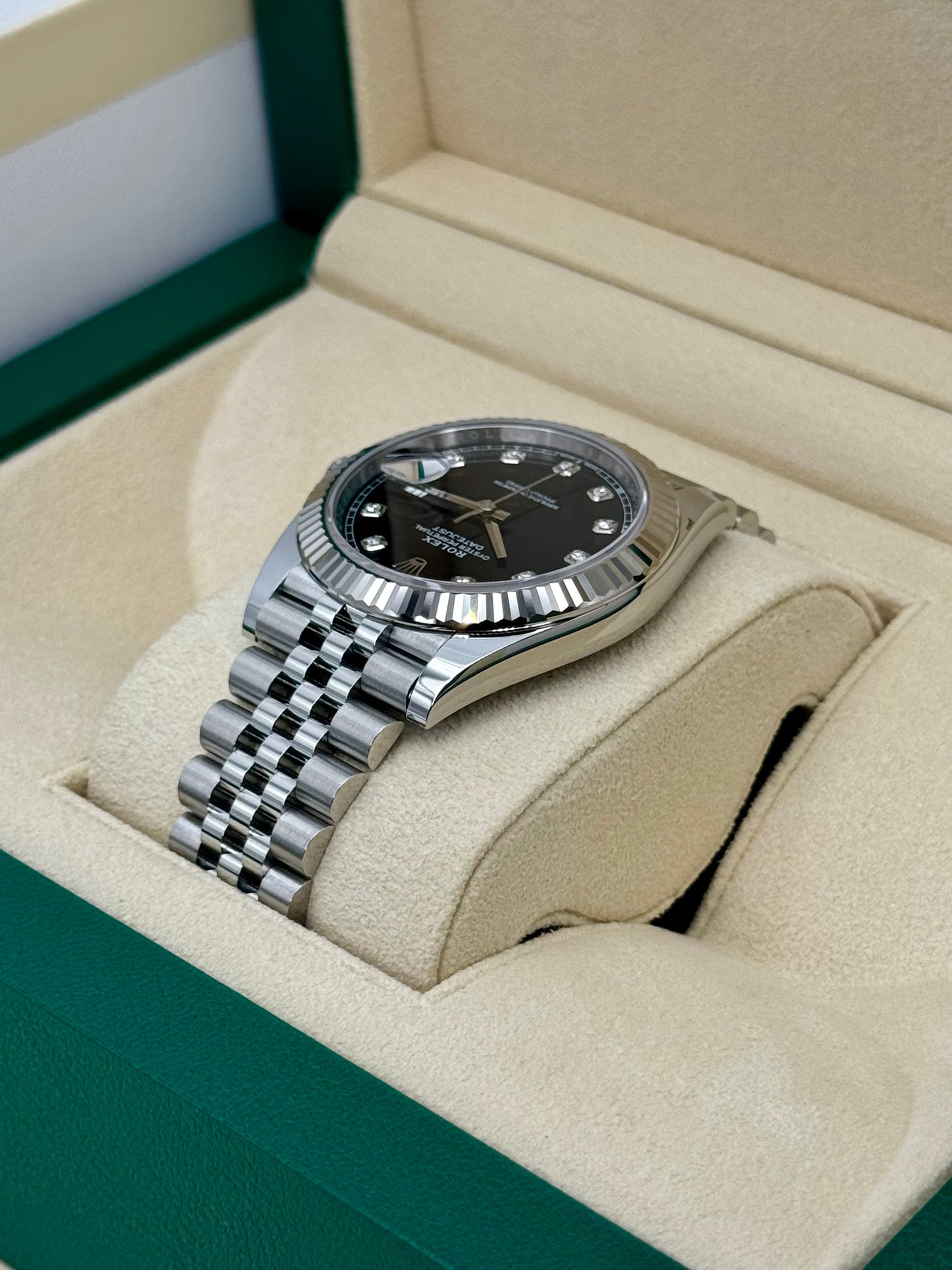 NEW 2025 Rolex Datejust 41mm 126334 Jubilee Black Diamond Dial - MyWatchLLC