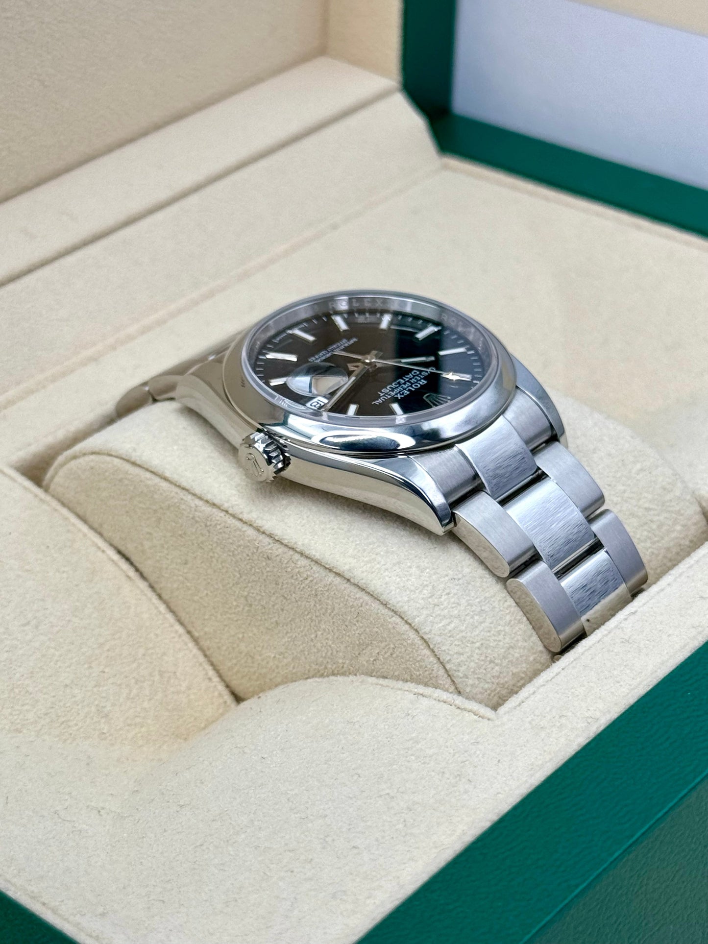 2022 Rolex Datejust 36mm 126200 Stainless Steel Oyster Black Dial - MyWatchLLC