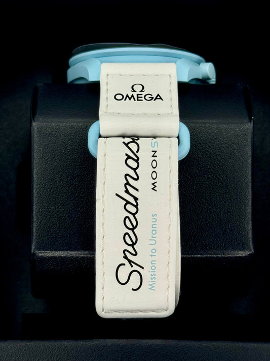 NEW Omega S033L100 Bioceramic Moon Swatch  - Mission to Uranus - MyWatchLLC