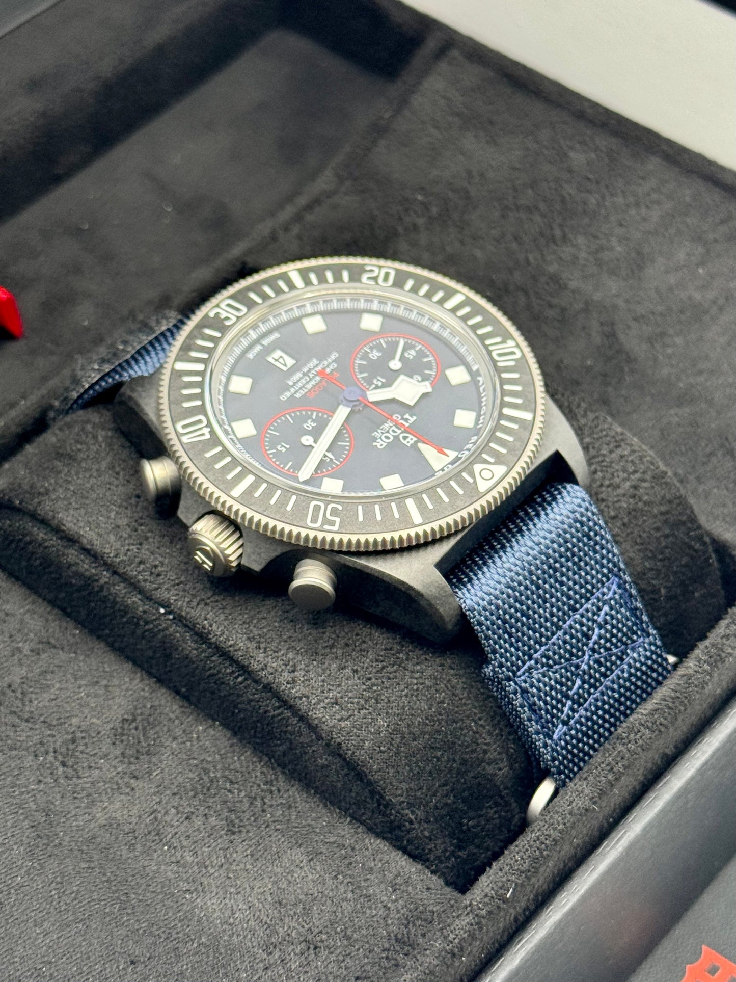 NEW 2025 Tudor Pelagos Fxd Chrono 25807KN 43mm Titanium Blue Dial - MyWatchLLC