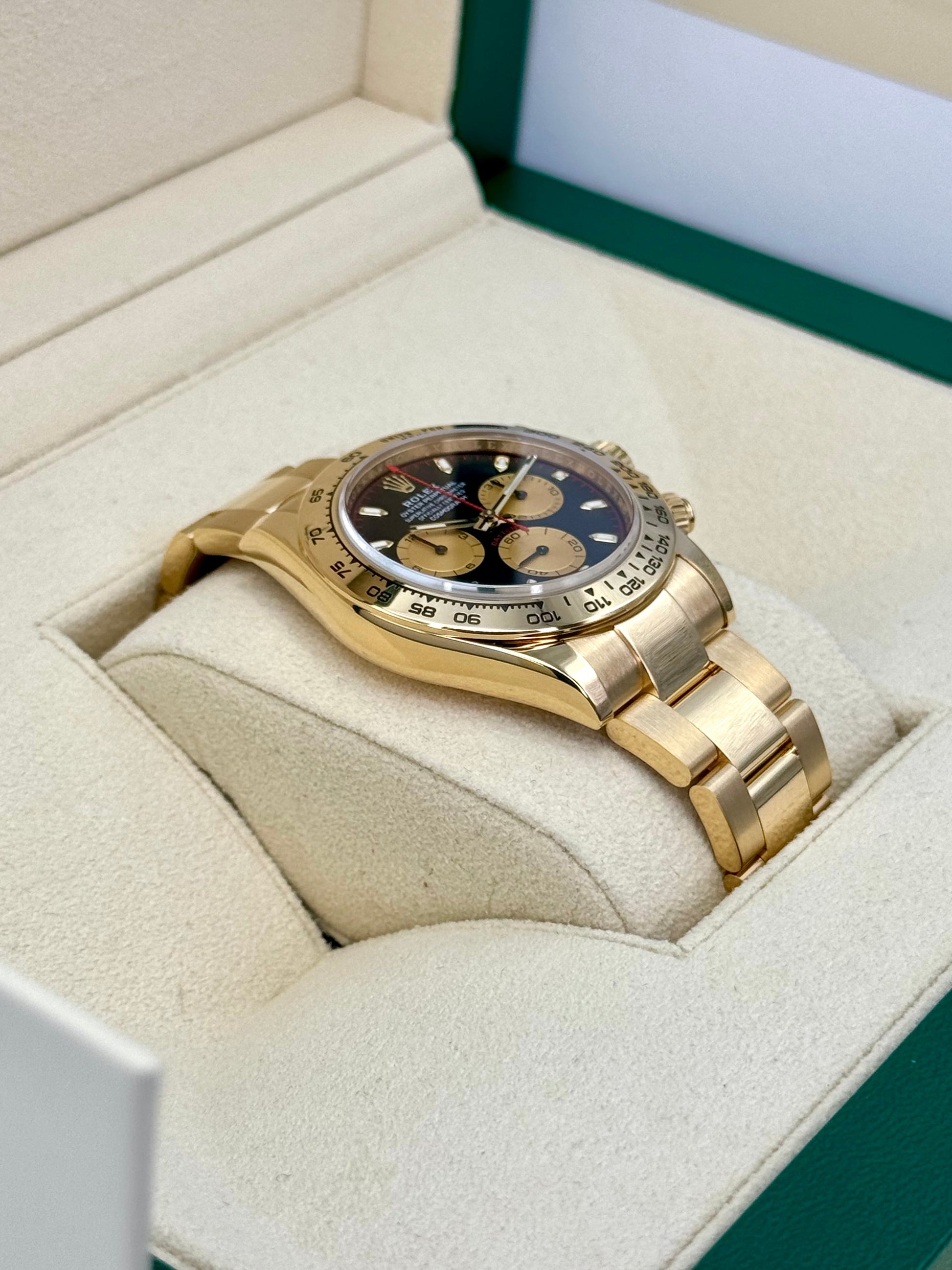 2023 Rolex Daytona "Paul Newman" 40mm 116508 Yellow Gold Black Dial - MyWatchLLC