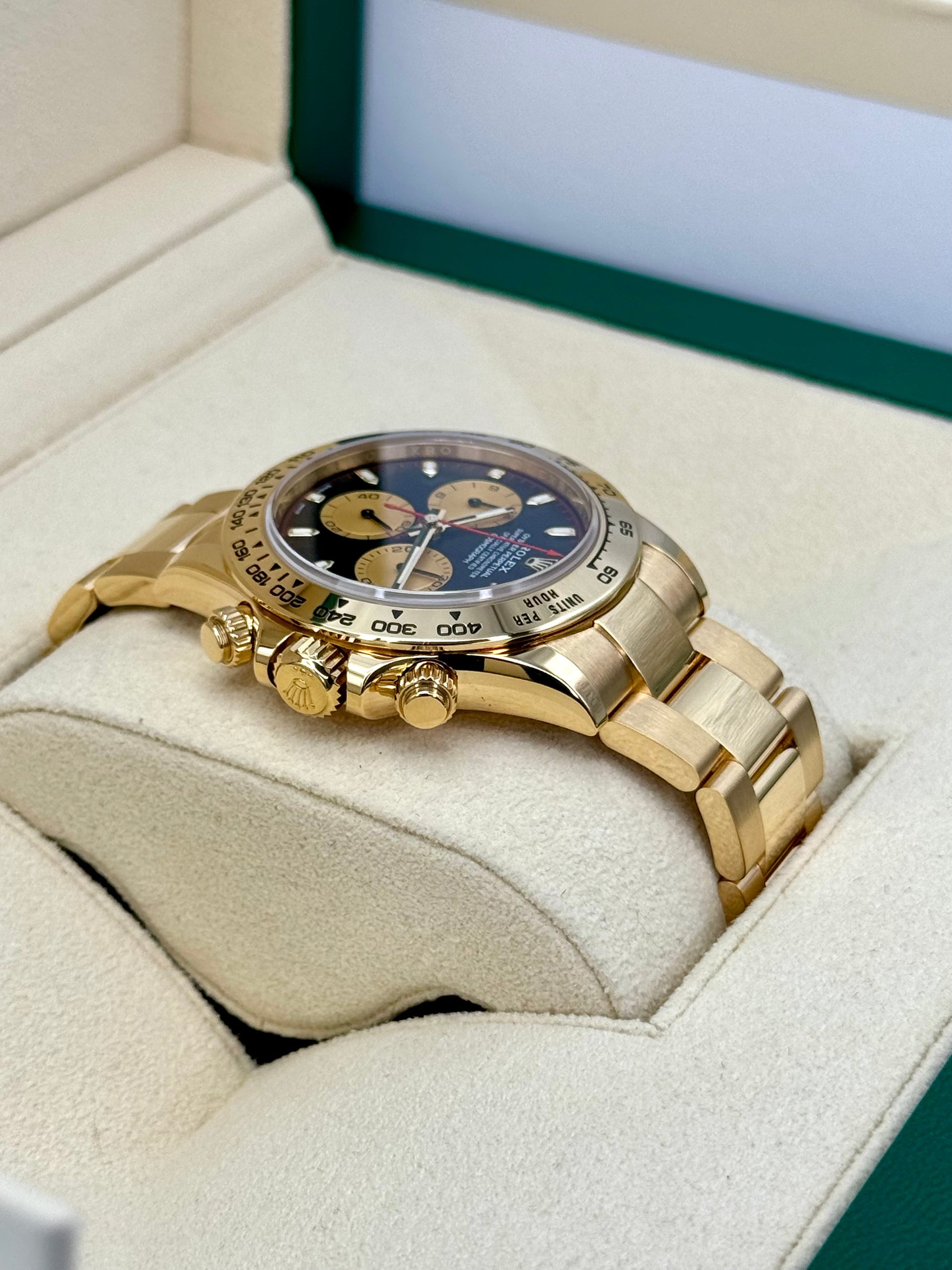 2023 Rolex Daytona "Paul Newman" 40mm 116508 Yellow Gold Black Dial - MyWatchLLC