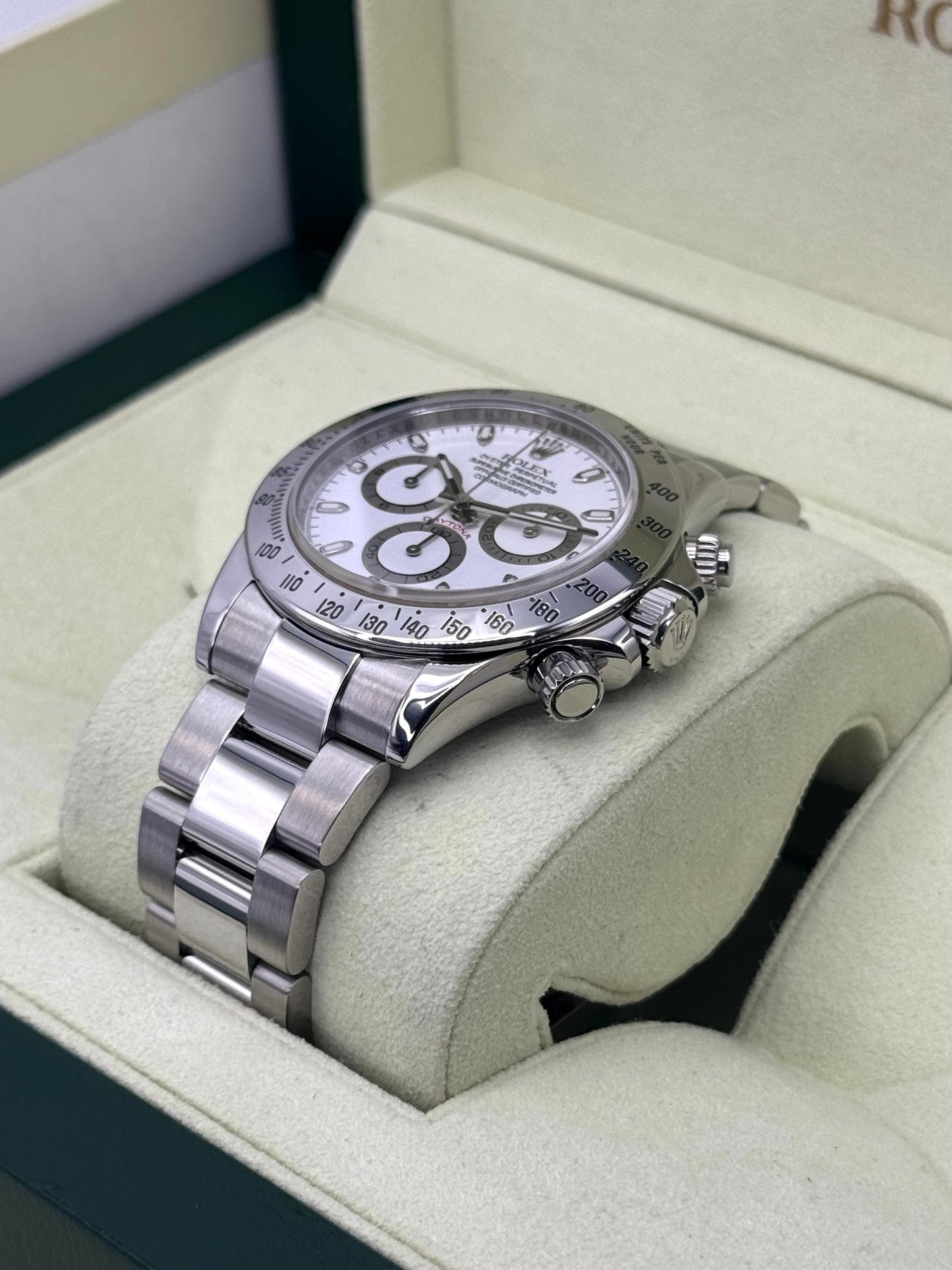 2007 Rolex Daytona 40mm 116520 Stainless Steel White Dial - MyWatchLLC