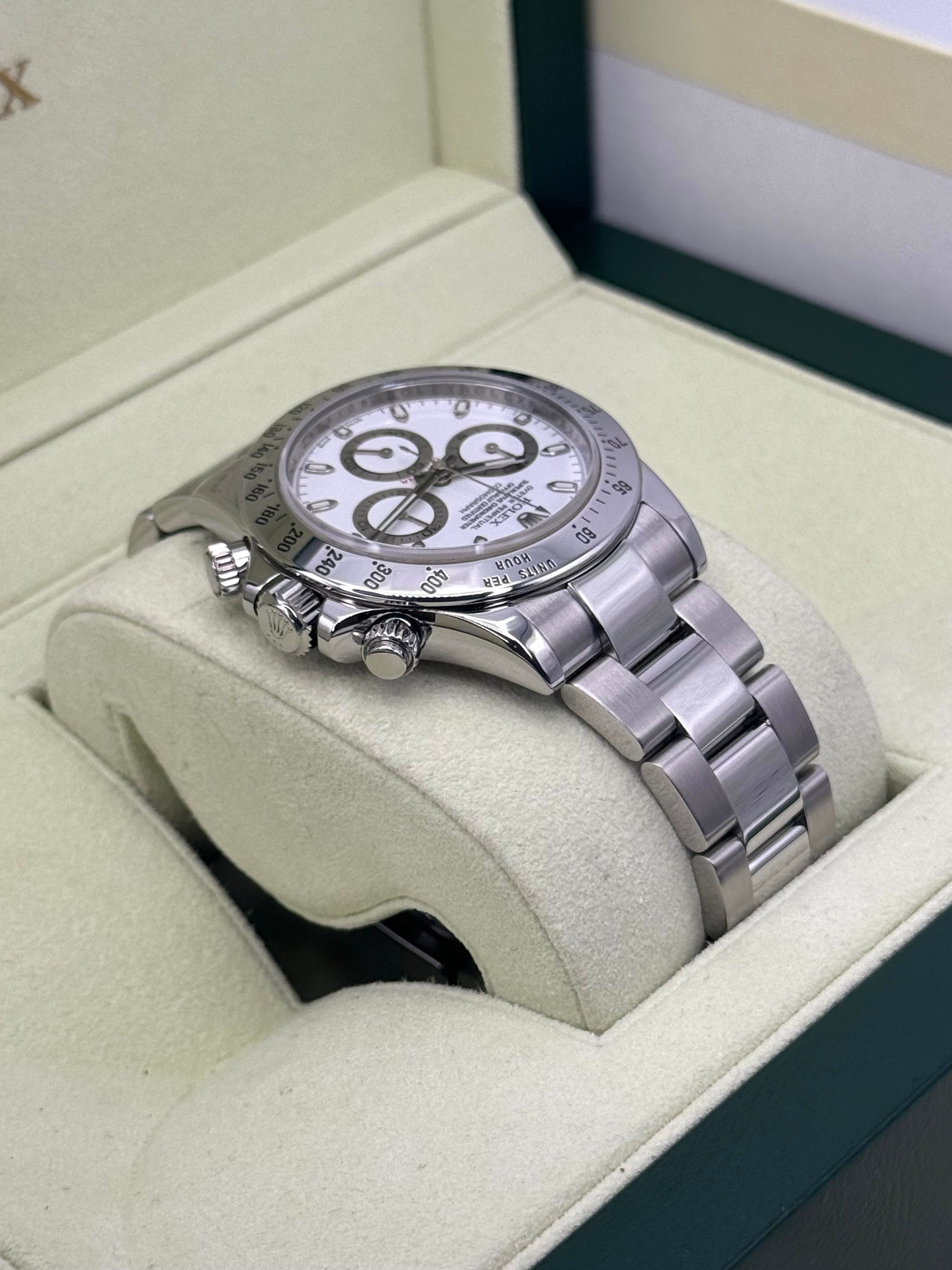 2007 Rolex Daytona 40mm 116520 Stainless Steel White Dial - MyWatchLLC