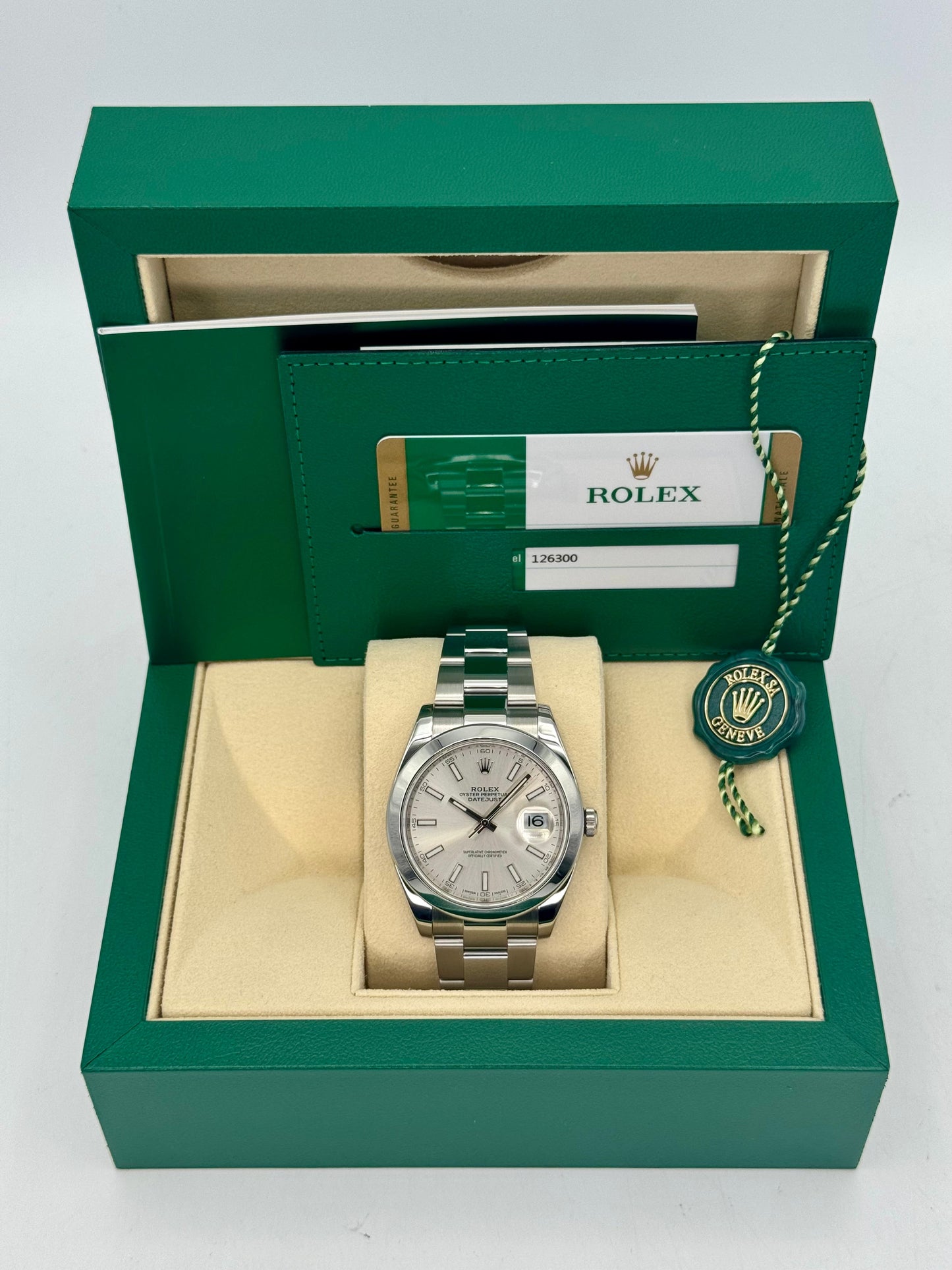 2018 Rolex Datejust 41mm 126300 Stainless Steel Oyster Silver Dial - MyWatchLLC