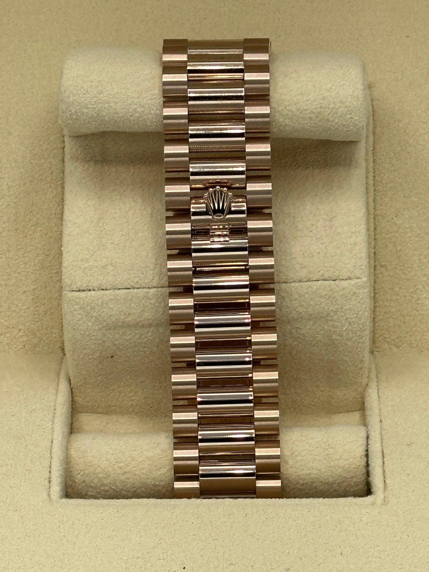 2023 Rolex Day-Date Presidential Rose Gold Olive Roman Numeral Dial - MyWatchLLC