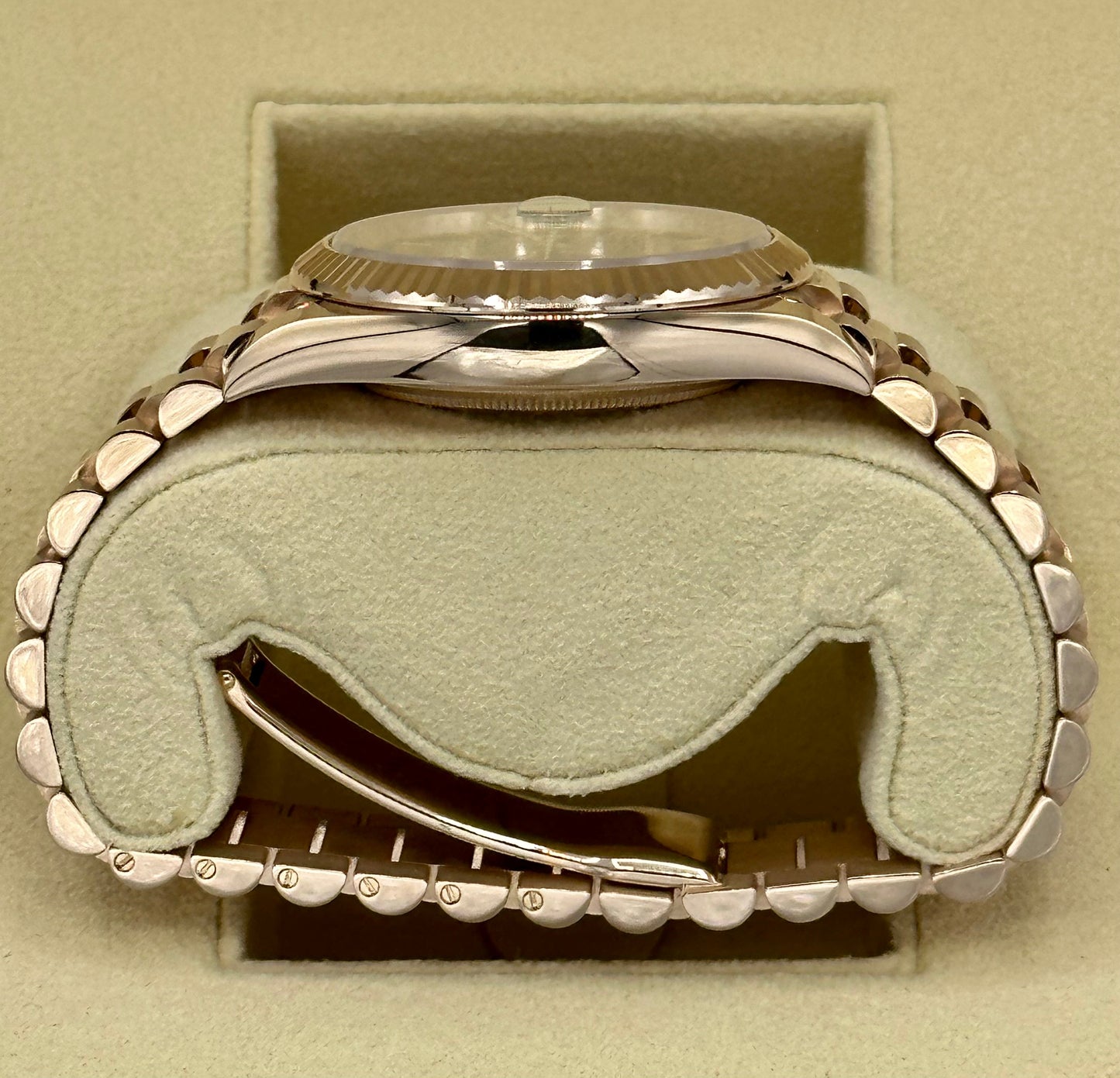 2023 Rolex Day-Date Presidential Rose Gold Olive Roman Numeral Dial - MyWatchLLC