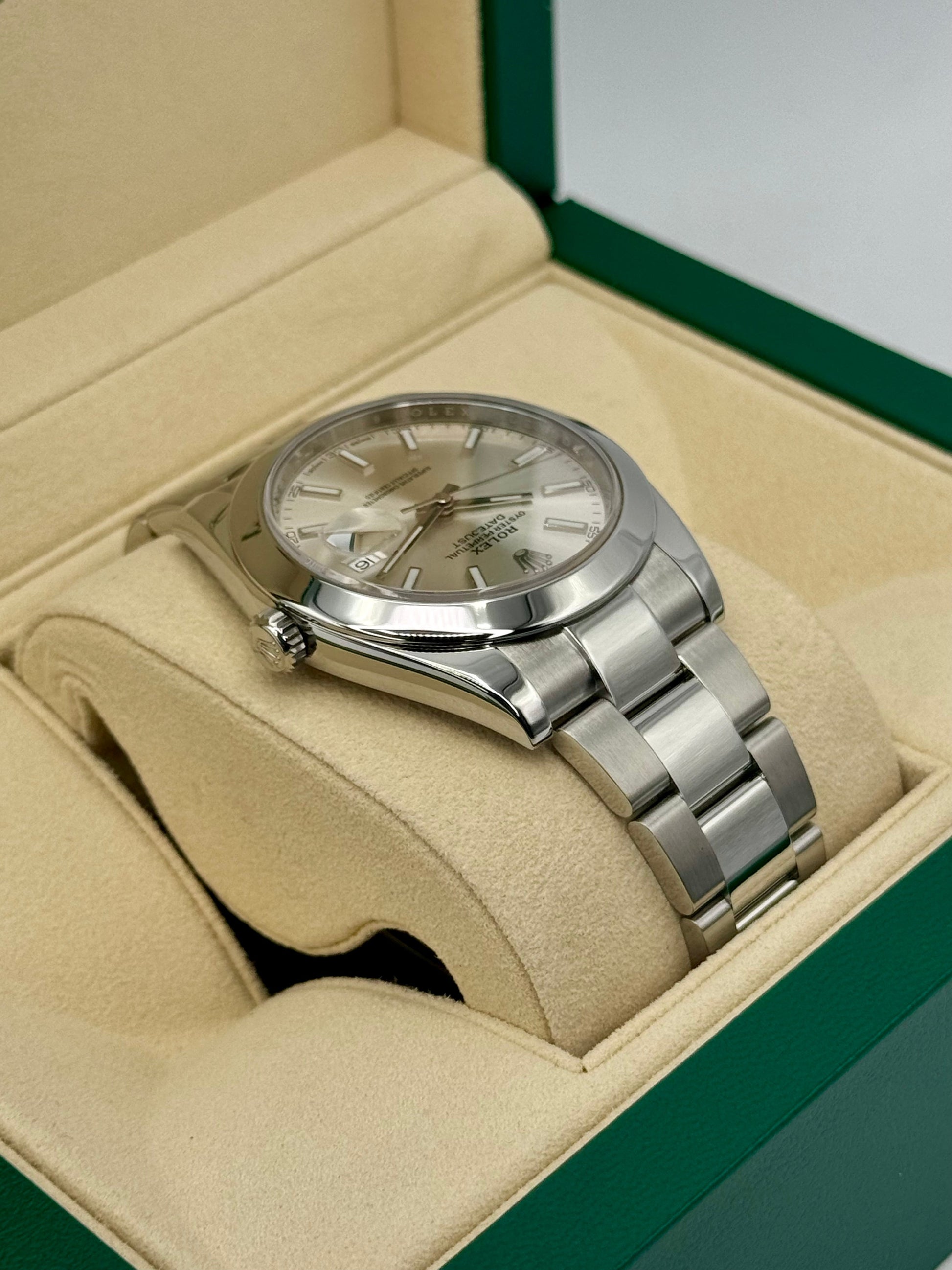 2018 Rolex Datejust 41mm 126300 Stainless Steel Oyster Silver Dial - MyWatchLLC