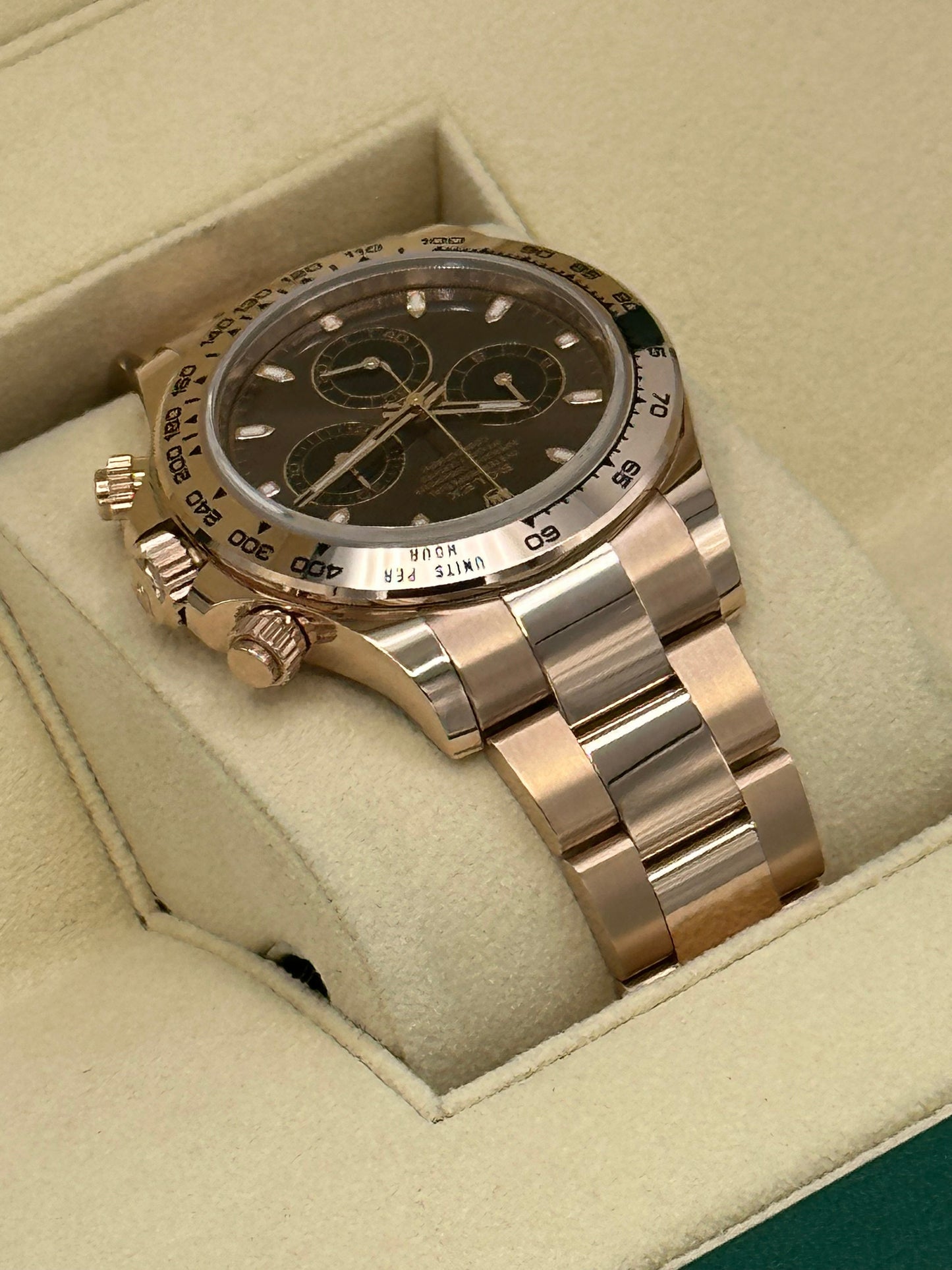 NEW 2023 Rolex Daytona 116505 Rose Gold Chocolate Dial - MyWatchLLC