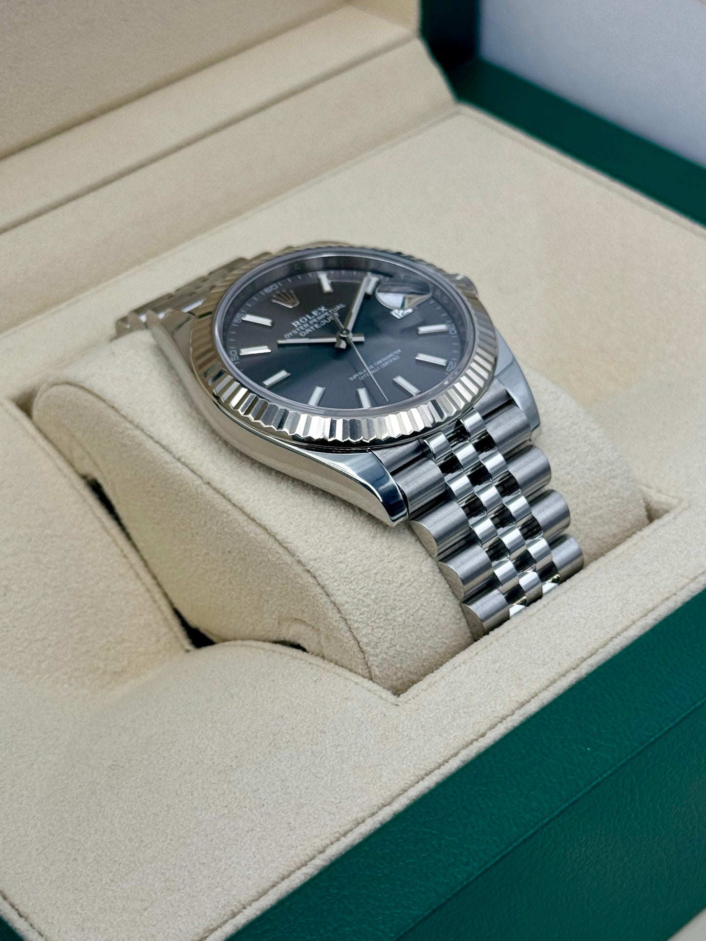 2021 Rolex Datejust 41mm 126334 Stainless Steel Jubilee Rhodium Dial - MyWatchLLC