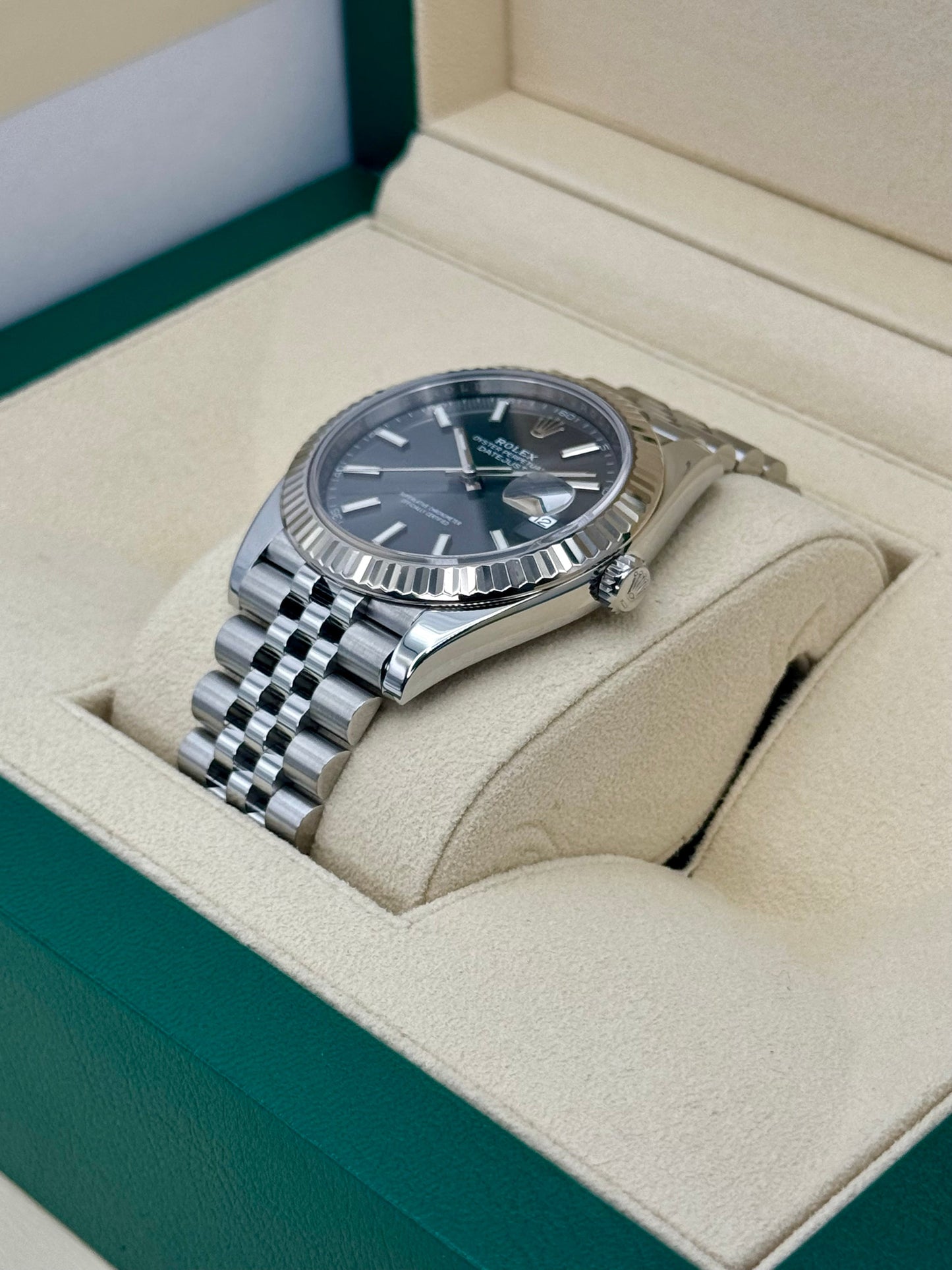 2021 Rolex Datejust 41mm 126334 Stainless Steel Jubilee Rhodium Dial - MyWatchLLC