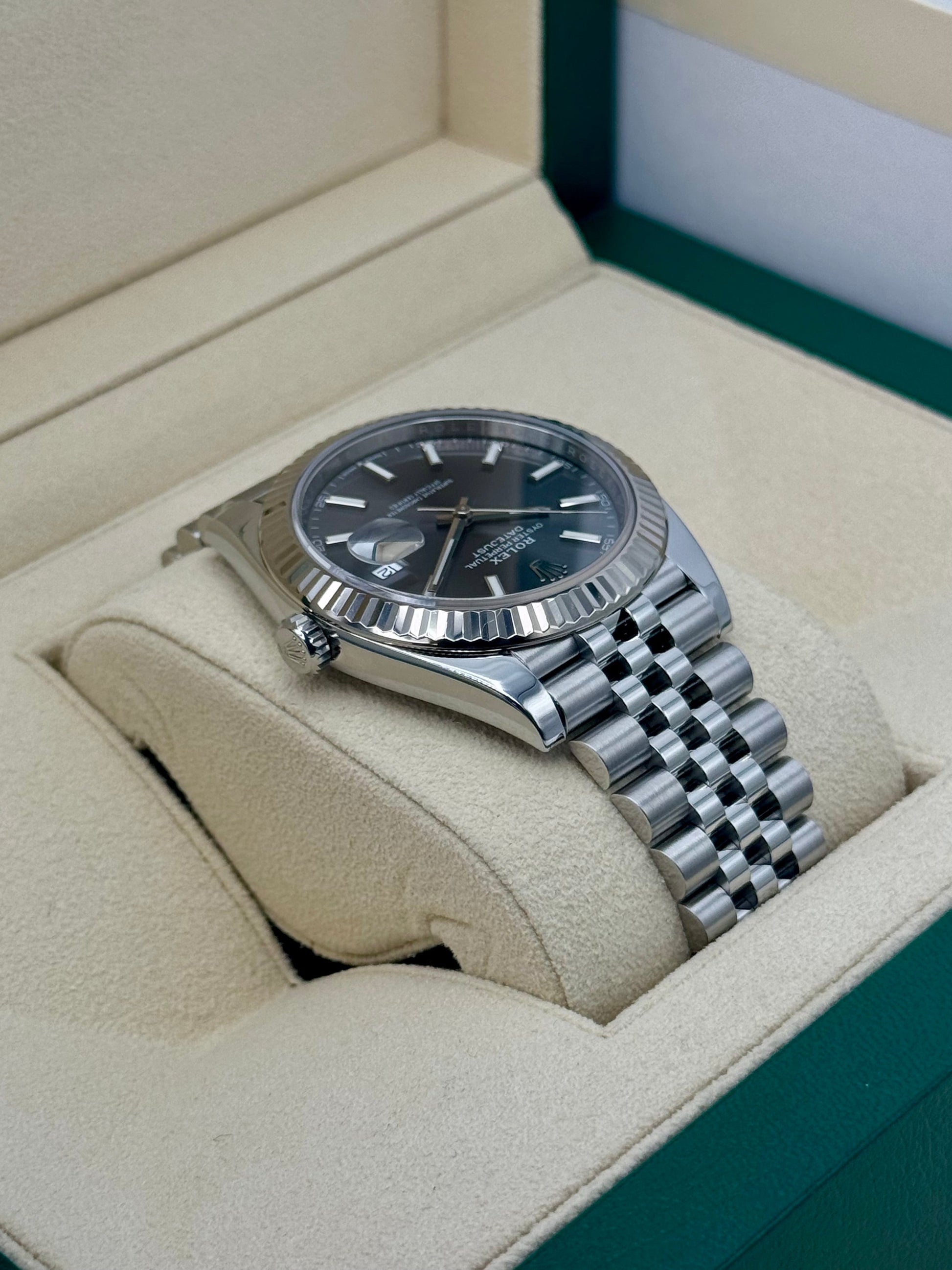 2021 Rolex Datejust 41mm 126334 Stainless Steel Jubilee Rhodium Dial - MyWatchLLC