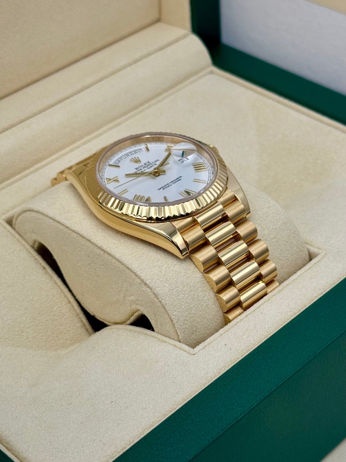 2019 Rolex Day-Date 40mm 228238 Presidential White Dial - MyWatchLLC