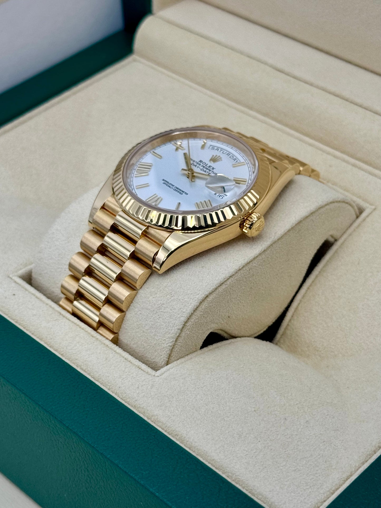 2019 Rolex Day-Date 40mm 228238 Presidential White Dial - MyWatchLLC