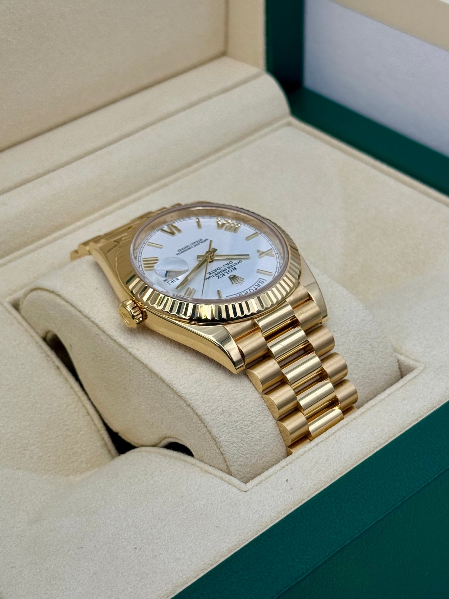 2019 Rolex Day-Date 40mm 228238 Presidential White Dial - MyWatchLLC