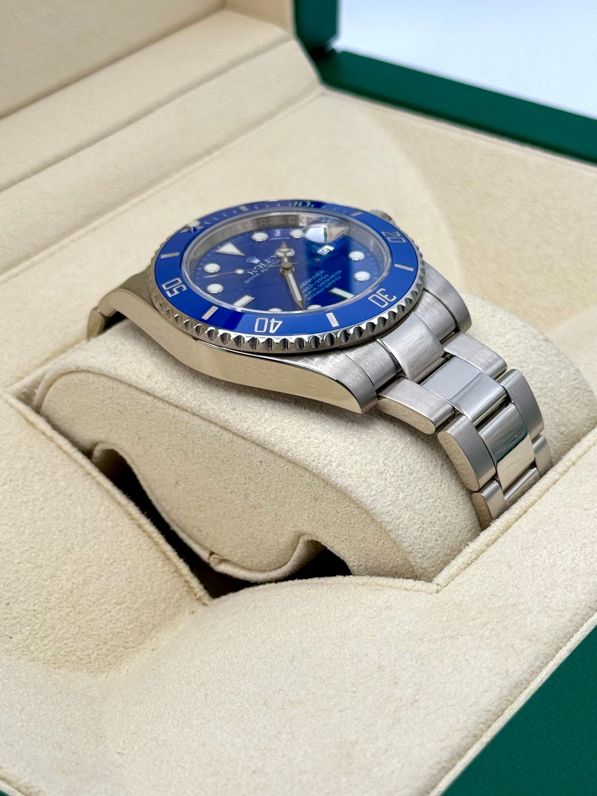 Rolex Submariner "Smurf" 40mm 116619LB White Gold Blue Dial - MyWatchLLC