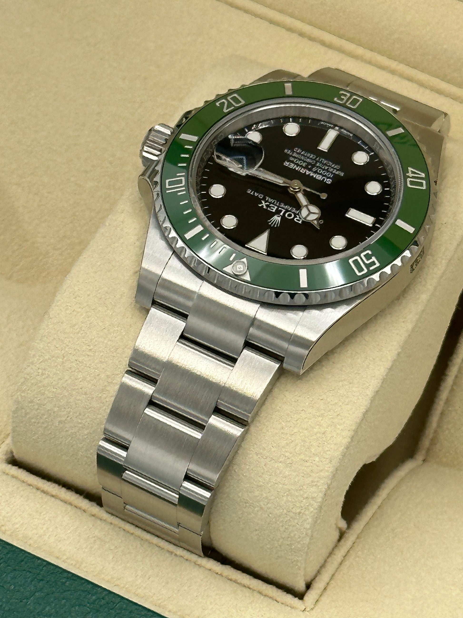 New 2023 Rolex Submariner Starbucks 322687F5 Stainless Steel MK2 Dial - MyWatchLLC