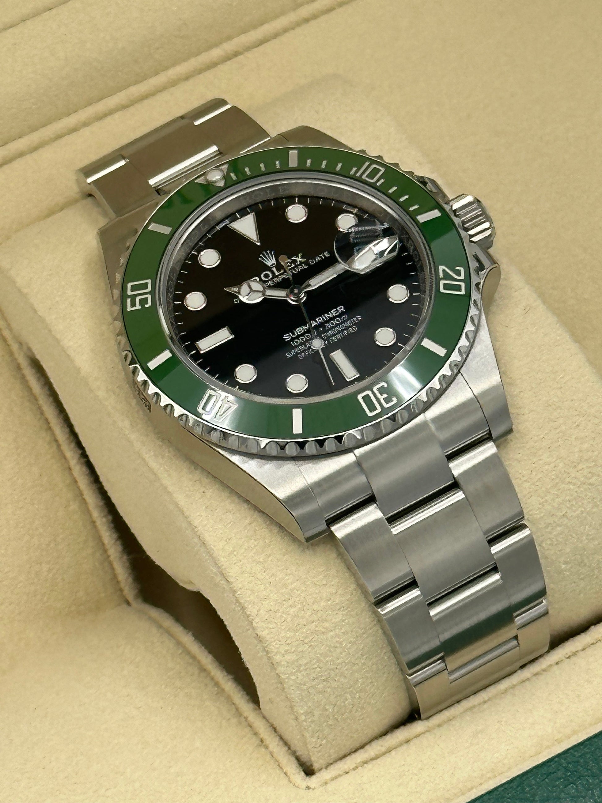 New 2023 Rolex Submariner Starbucks 322687F5 Stainless Steel MK2 Dial - MyWatchLLC