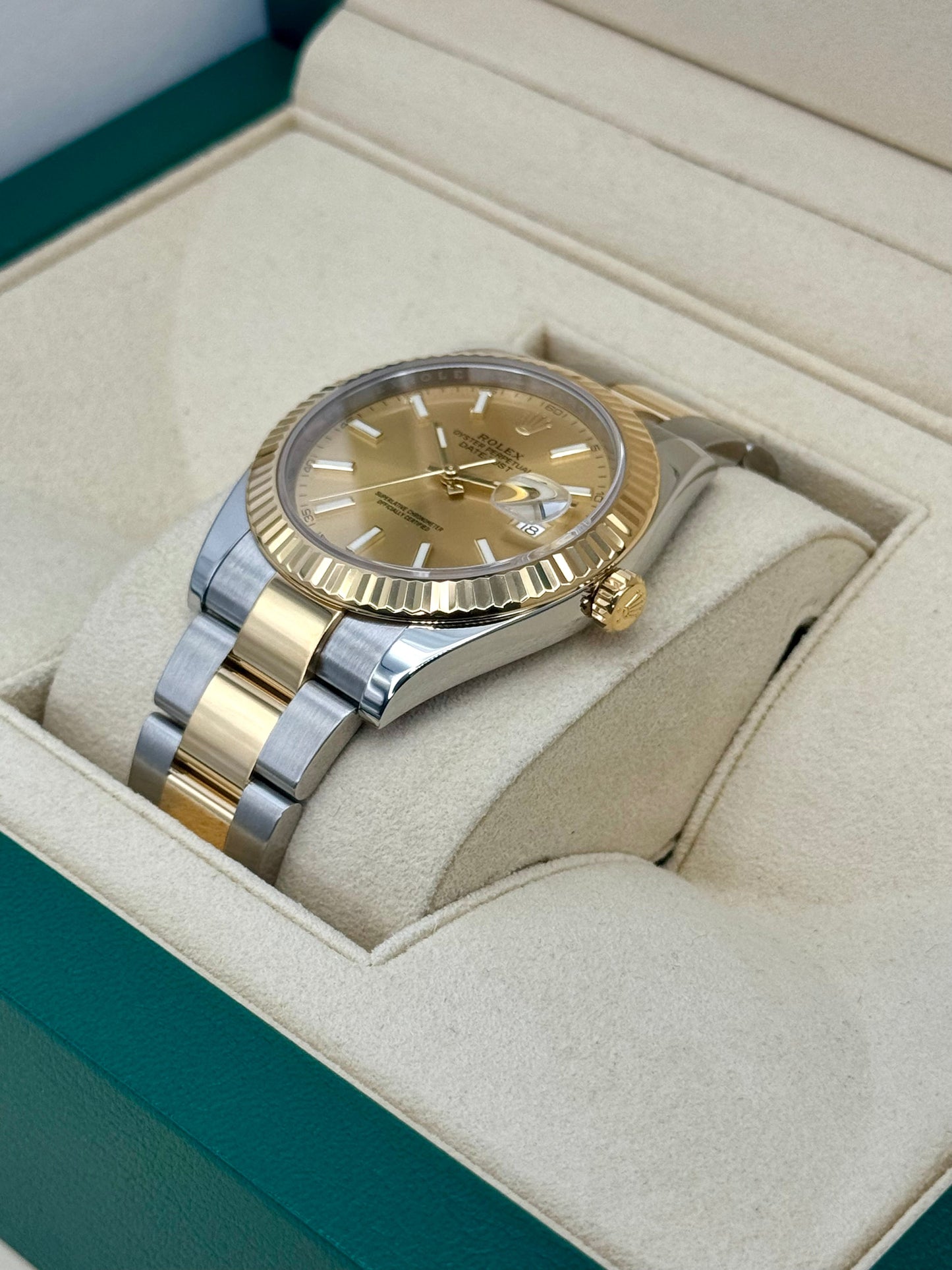 2017 Rolex Datejust 41mm 126333 Two-Tone Oyster Champagne Dial - MyWatchLLC