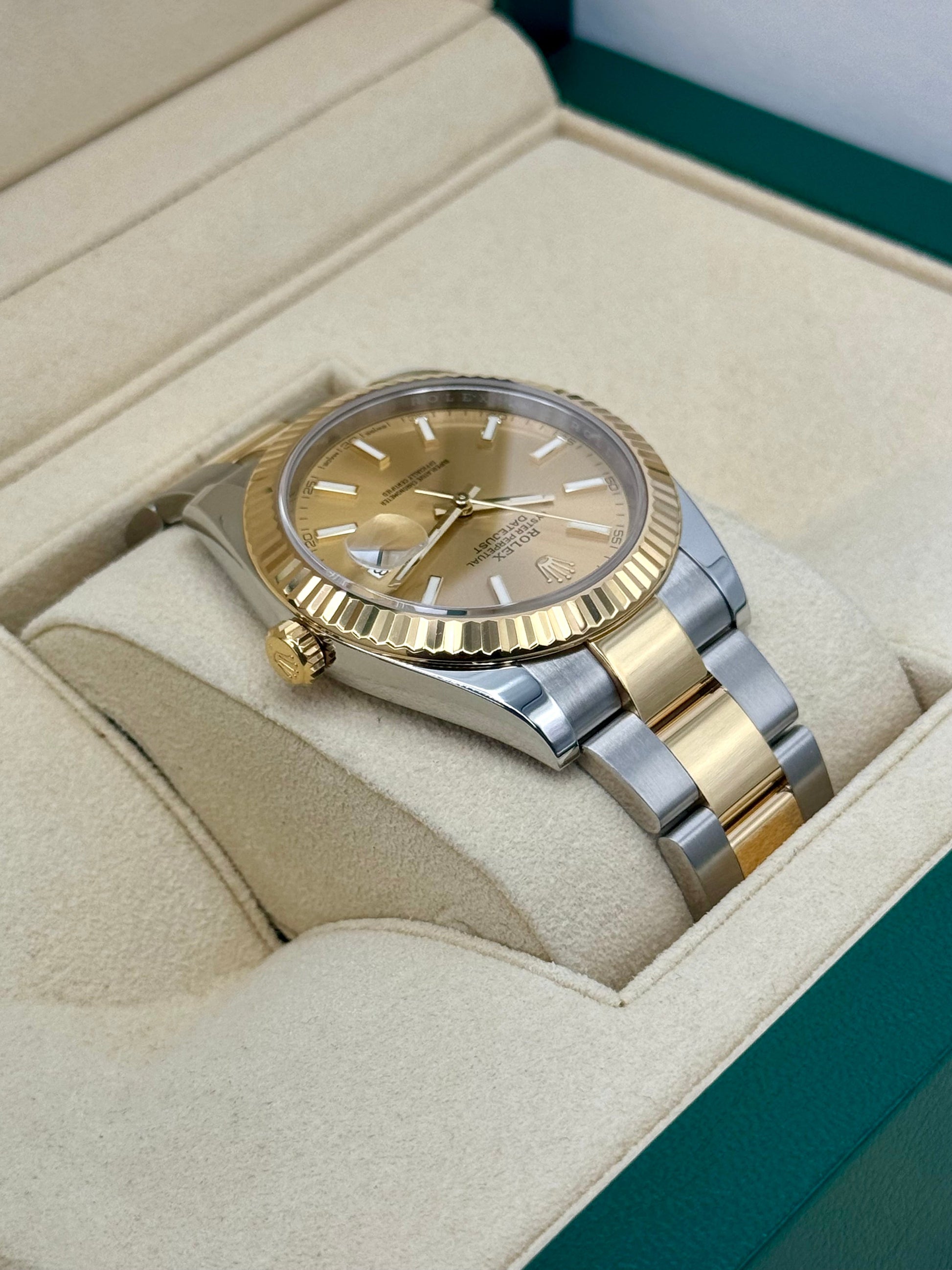 2017 Rolex Datejust 41mm 126333 Two-Tone Oyster Champagne Dial - MyWatchLLC