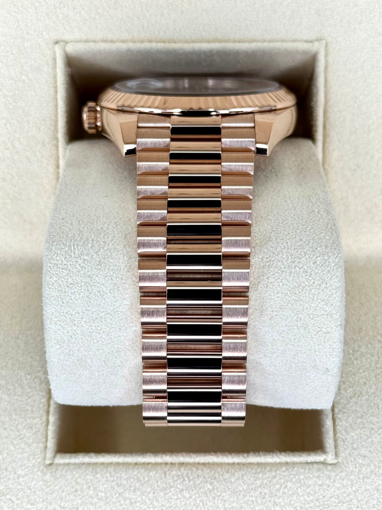 2023 Rolex Day-Date 40mm 228235 Presidential Rose Gold Chocolate Dial - MyWatchLLC
