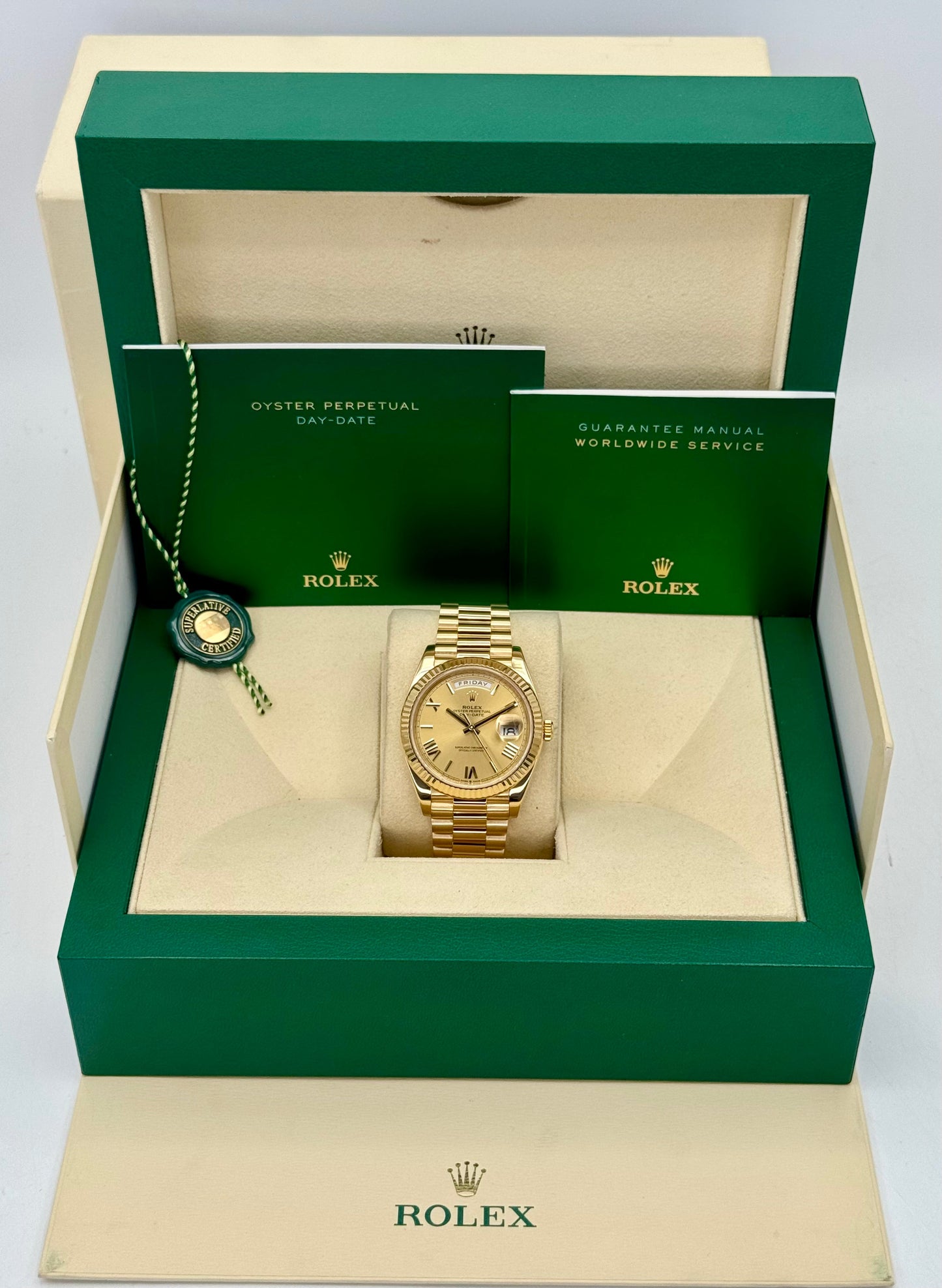2021 Rolex Day-Date 40mm 228238 Presidential Champagne Dial - MyWatchLLC