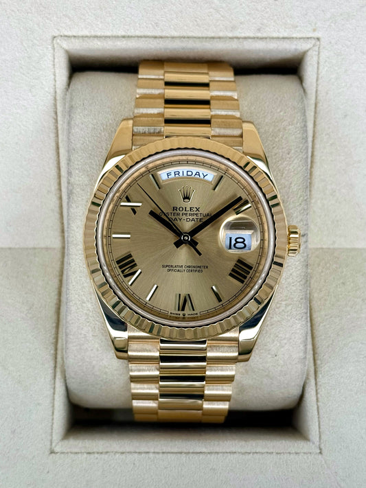2021 Rolex Day-Date 40mm 228238 Presidential Champagne Dial - MyWatchLLC