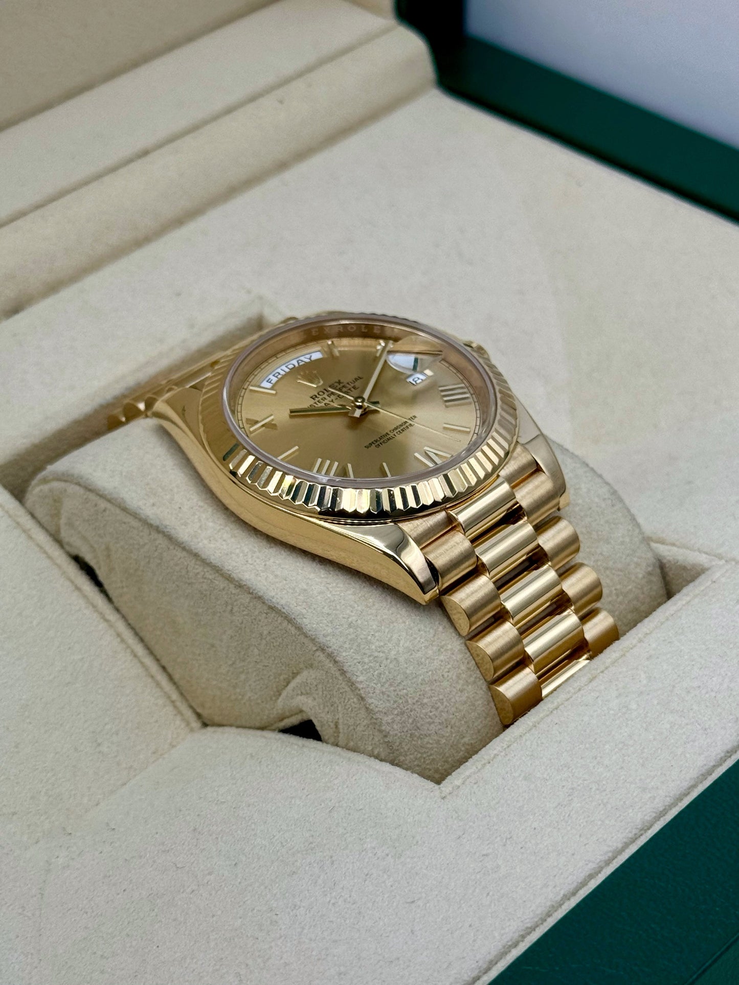 2021 Rolex Day-Date 40mm 228238 Presidential Champagne Dial - MyWatchLLC