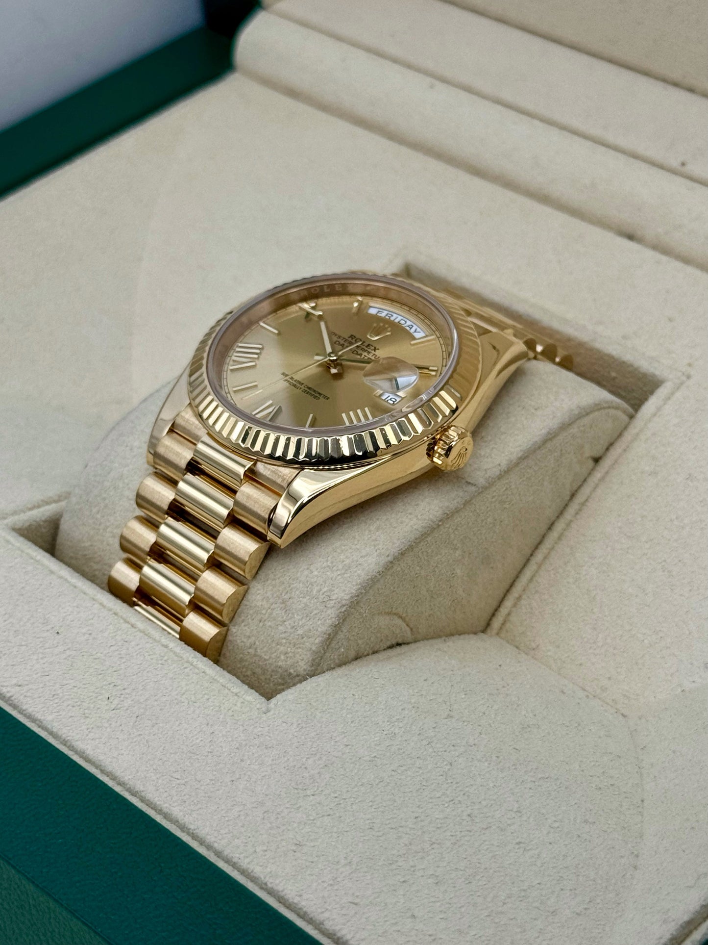 2021 Rolex Day-Date 40mm 228238 Presidential Champagne Dial - MyWatchLLC