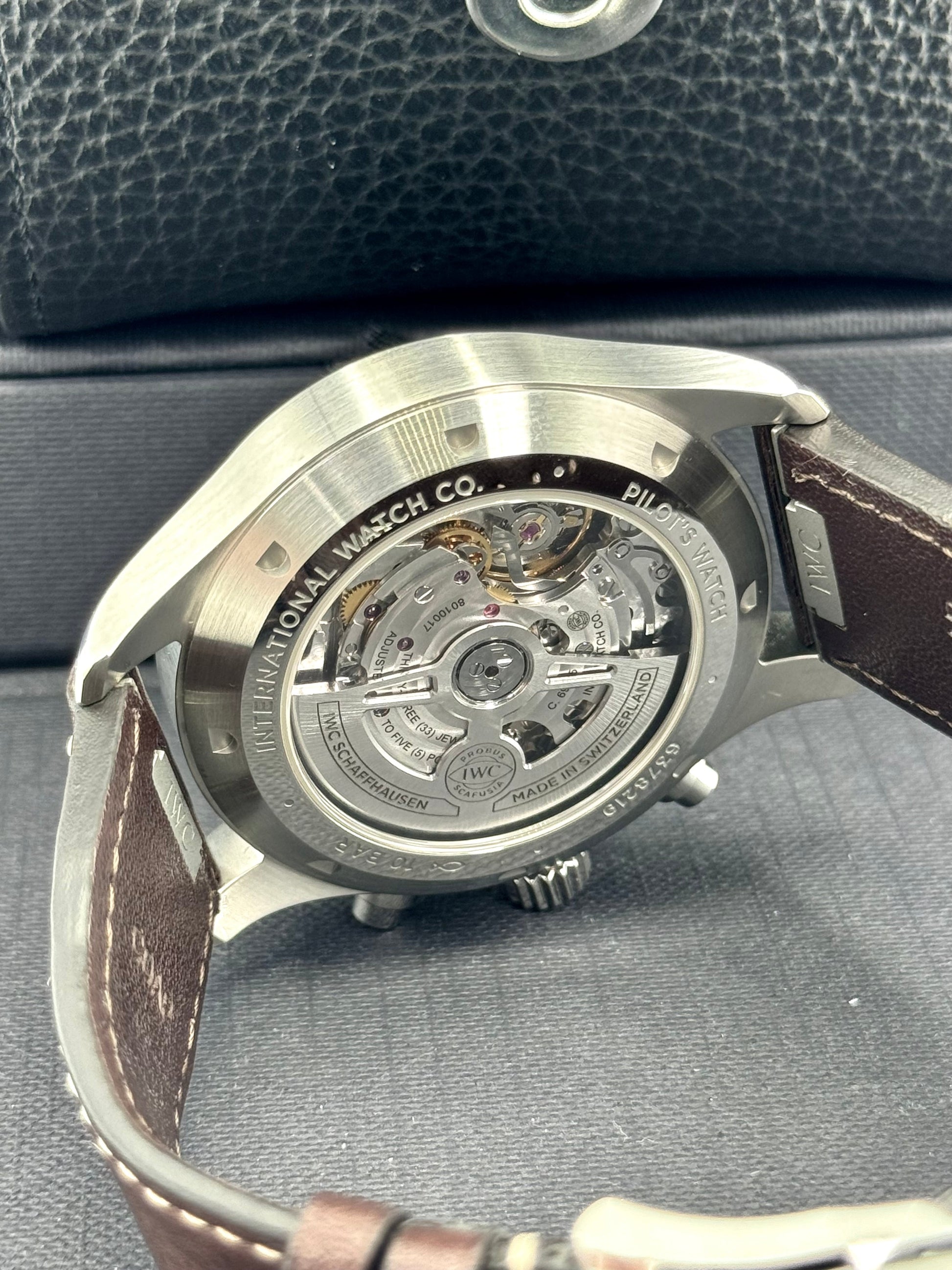 2023 IWC Pilot's Watch Chronograph 43mm IW378005 Steel Green Dial - MyWatchLLC