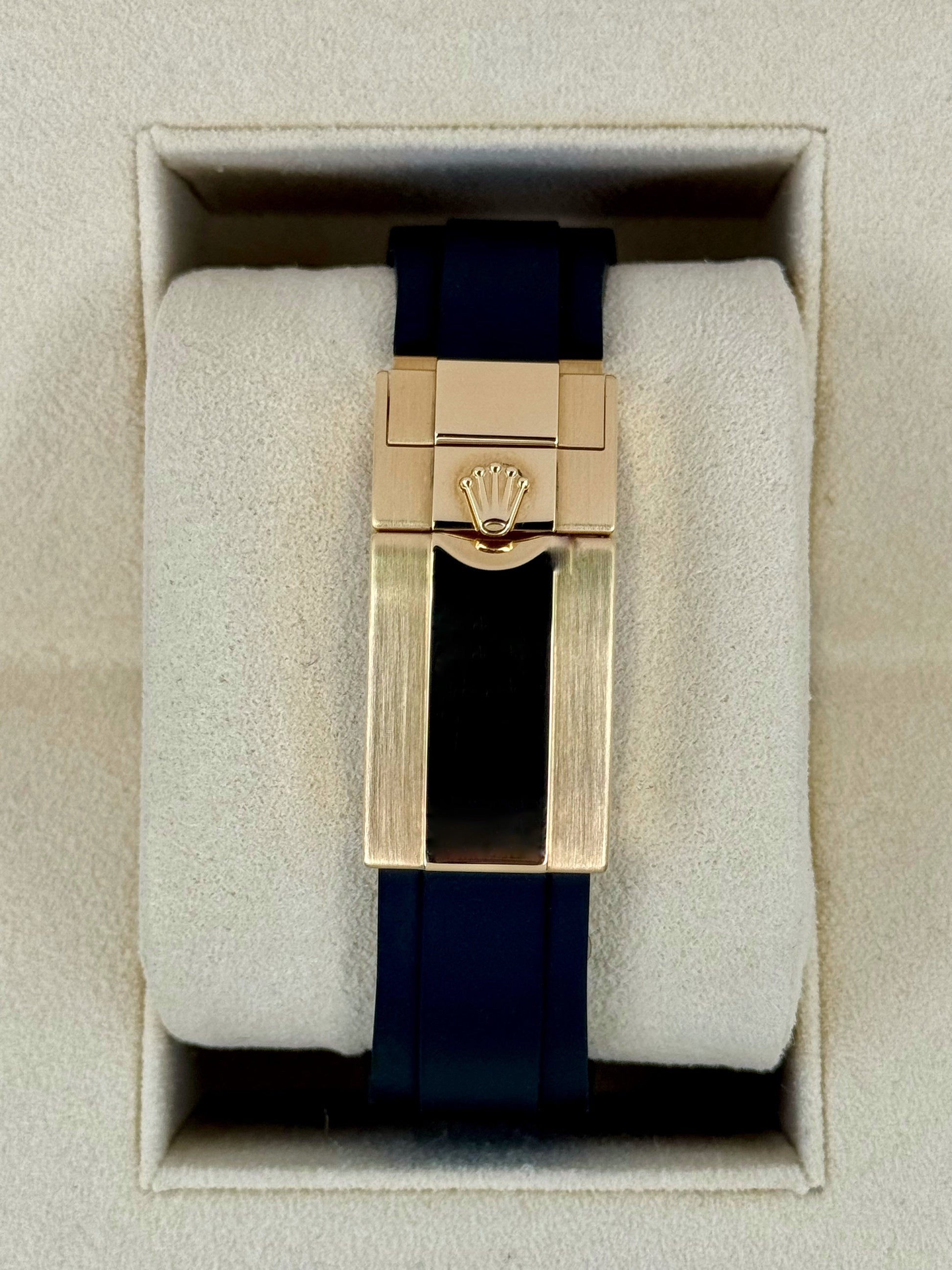 2022 Rolex Daytona 40mm 116518LN Oysterflex Yellow Gold Meteorite Dial - MyWatchLLC