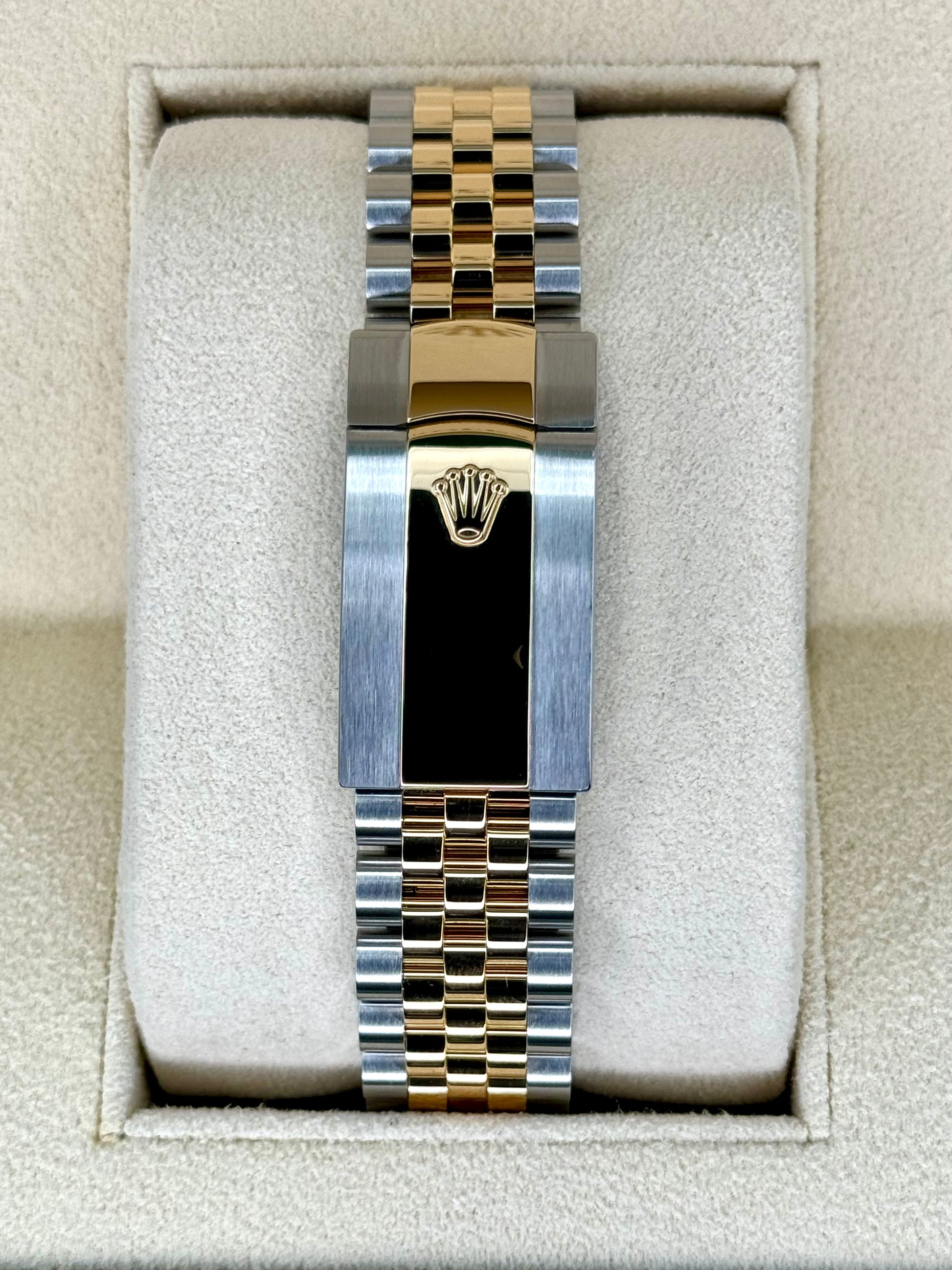 2023 Rolex Datejust 41mm 126333 Two-Tone Jubilee Black Diamond Dial - MyWatchLLC