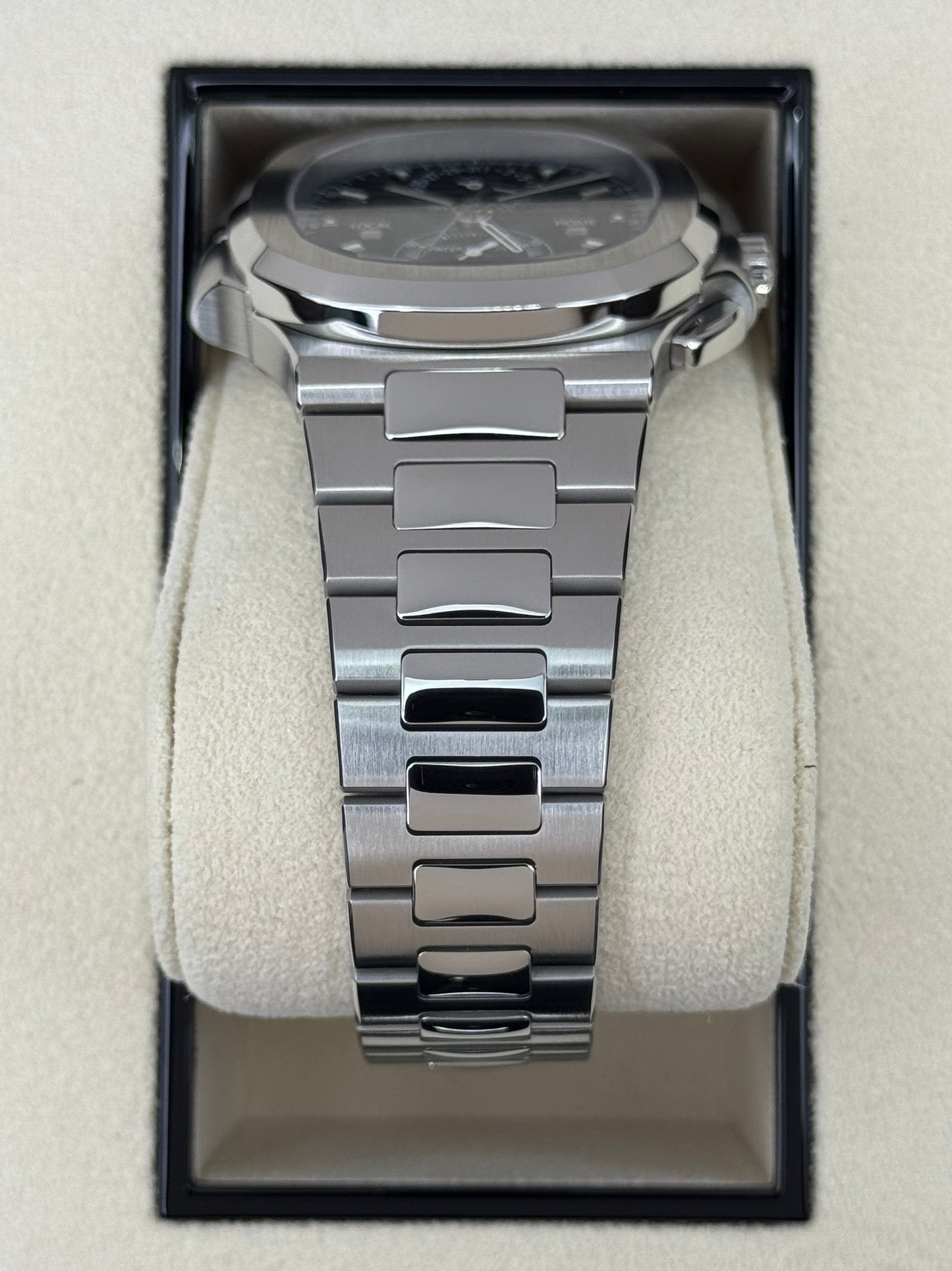 2023 Patek Philippe Nautilus Travel Time Chronograph 40.5mm 5990/1A-011 Black Dial - MyWatchLLC