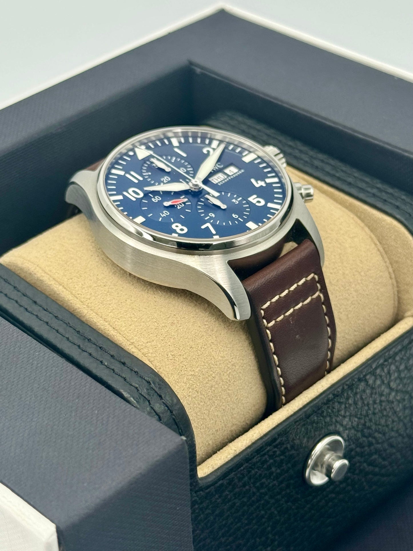 2022 IWC Pilot's Chronograph 43mm IW377714 Stainless Steel Blue Dial - MyWatchLLC