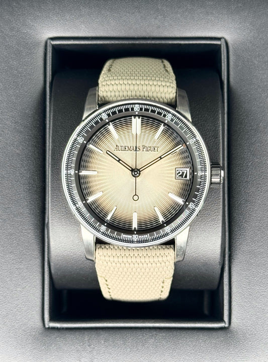 NEW 2024 Audemars Piguet Code 11.59 41mm 15210QT Smoked Beige Dial - MyWatchLLC
