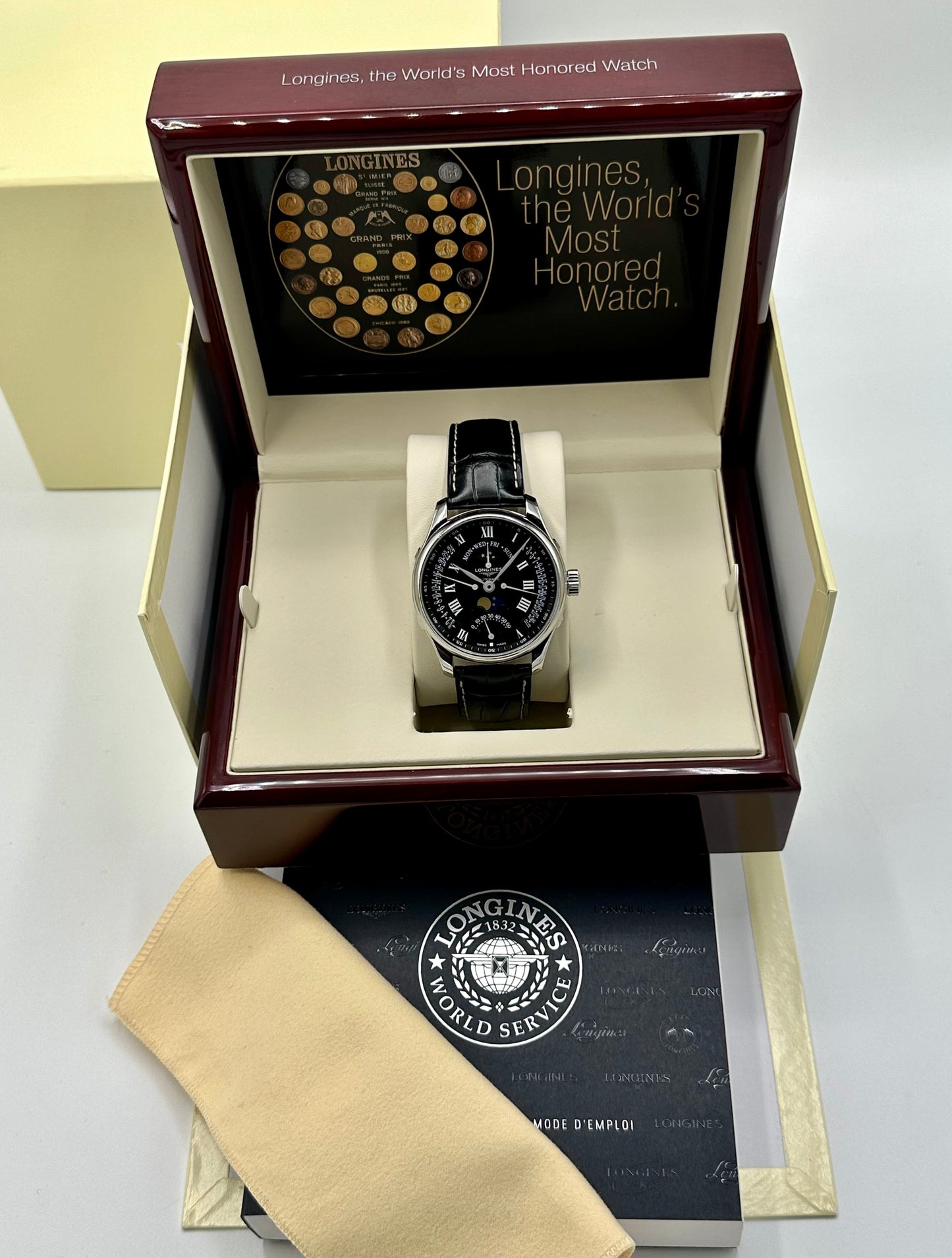 2017 Longines L2.739.4.51.6 Master Moonphase GMT - MyWatchLLC