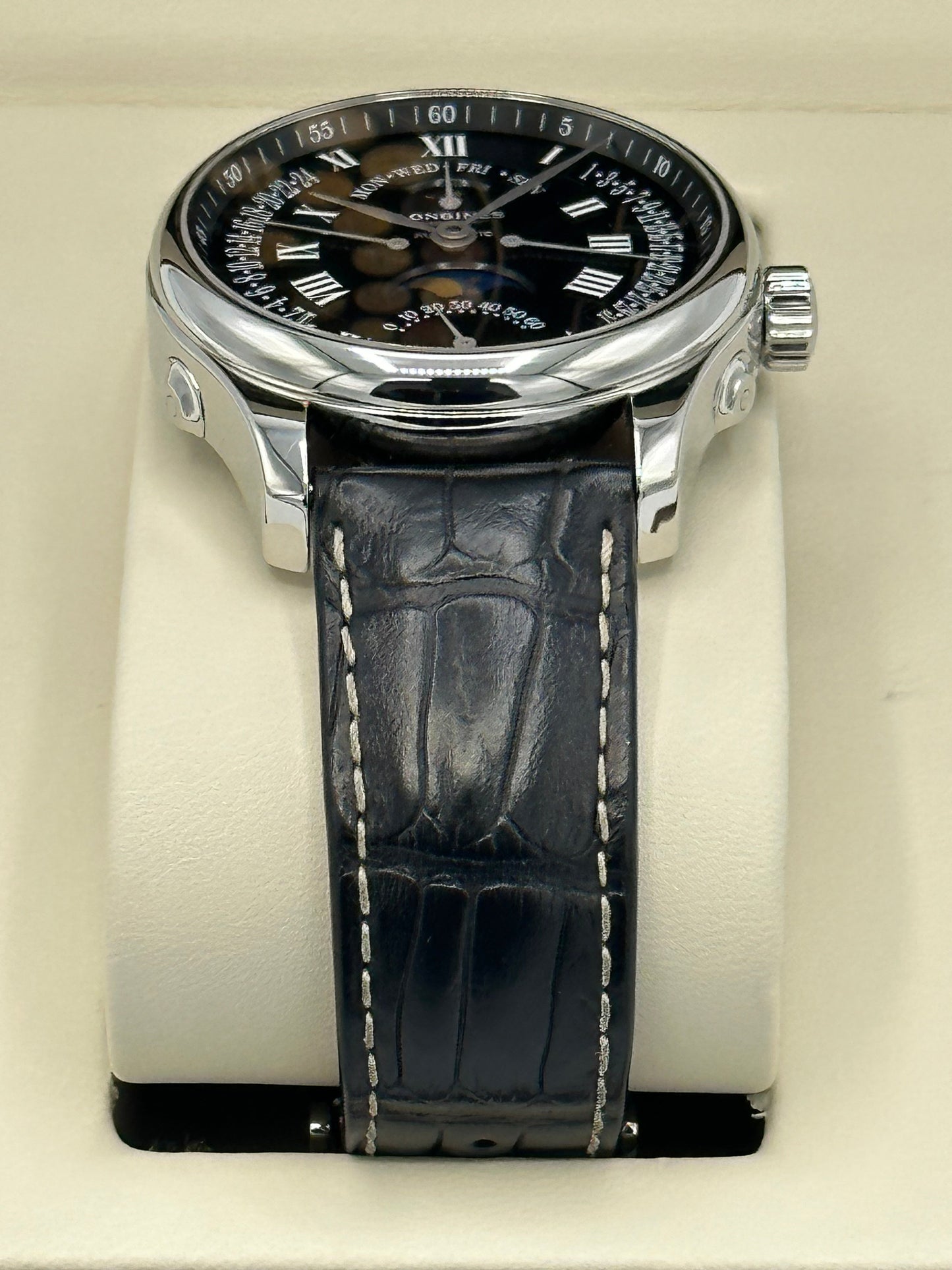 2017 Longines L2.739.4.51.6 Master Moonphase GMT - MyWatchLLC