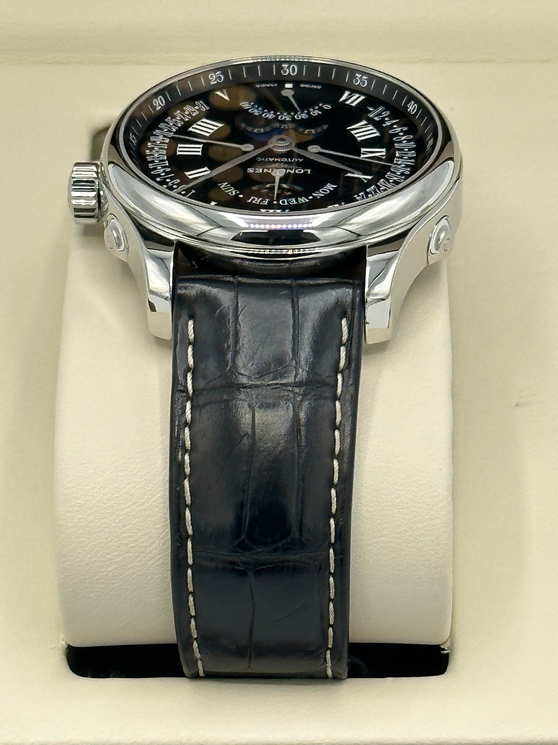 2017 Longines L2.739.4.51.6 Master Moonphase GMT - MyWatchLLC