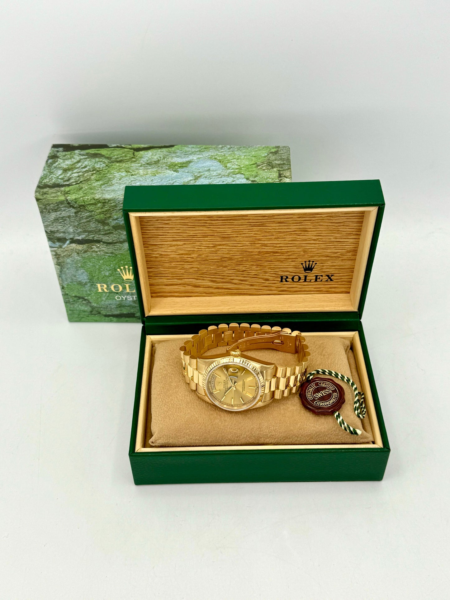 1995 Rolex Day-Date 36mm 18238 Presidential Champagne Dial - MyWatchLLC