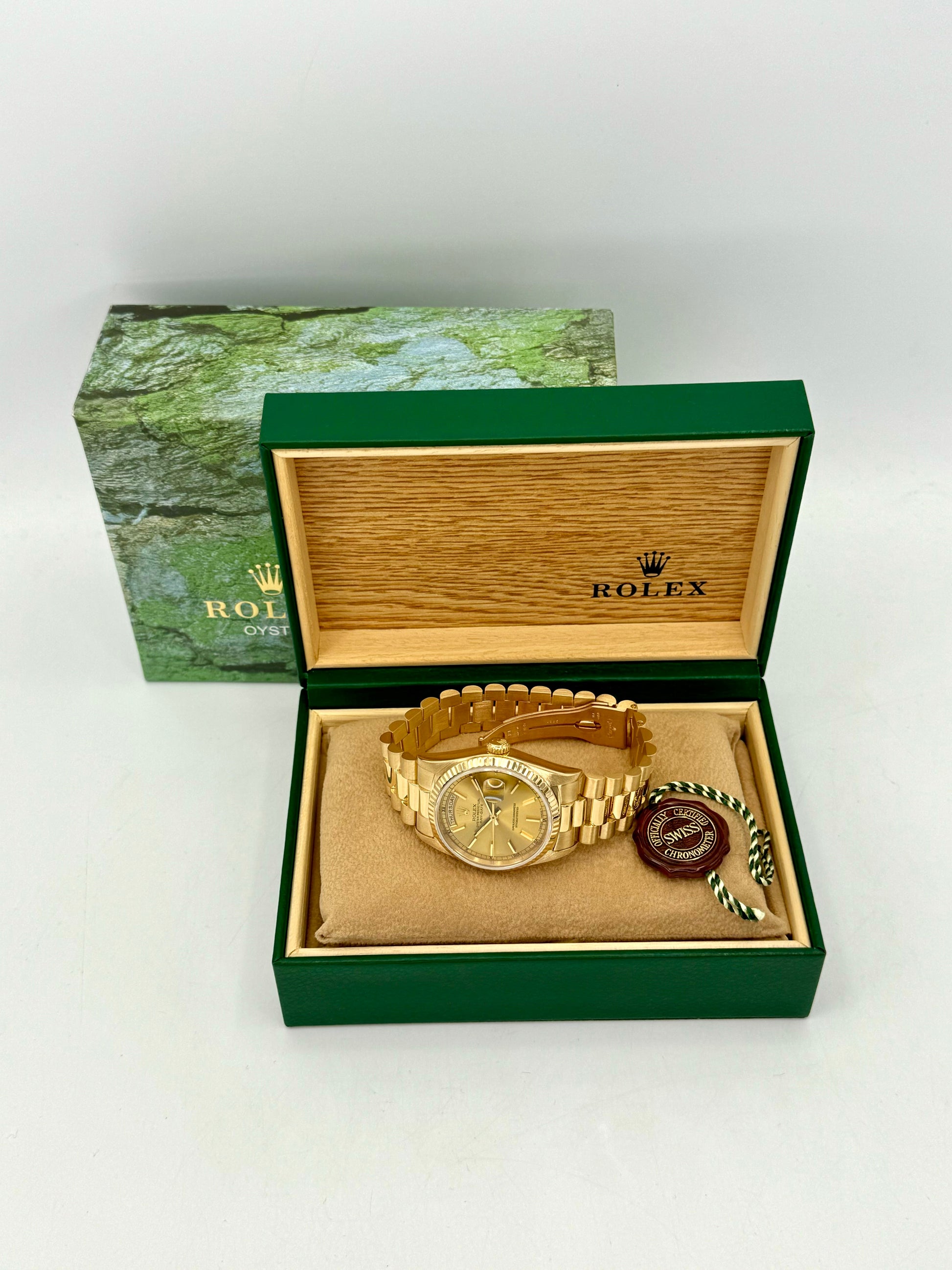 1995 Rolex Day-Date 36mm 18238 Presidential Champagne Dial - MyWatchLLC