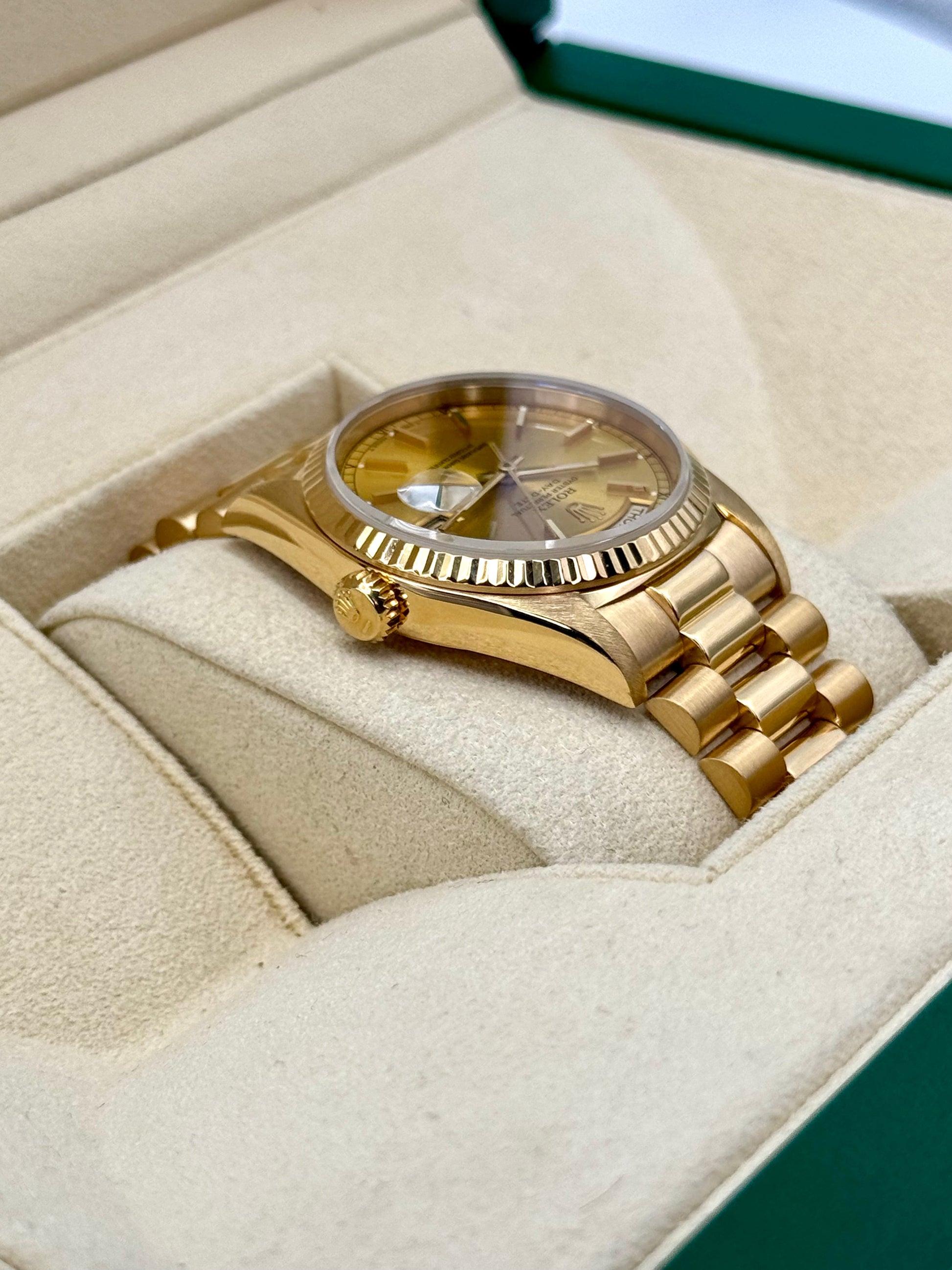 1995 Rolex Day-Date 36mm 18238 Presidential Champagne Dial - MyWatchLLC