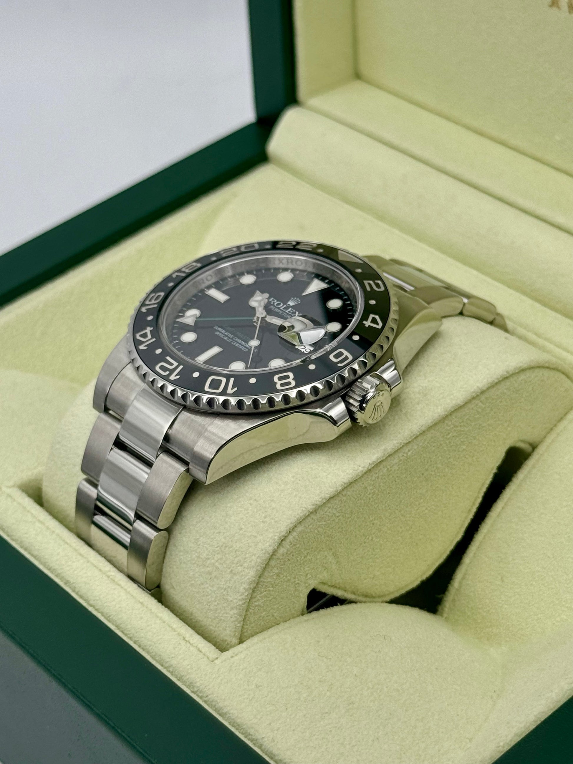2013 Rolex GMT-Master II 40mm 116710LN Stainless Steel Black Dial - MyWatchLLC